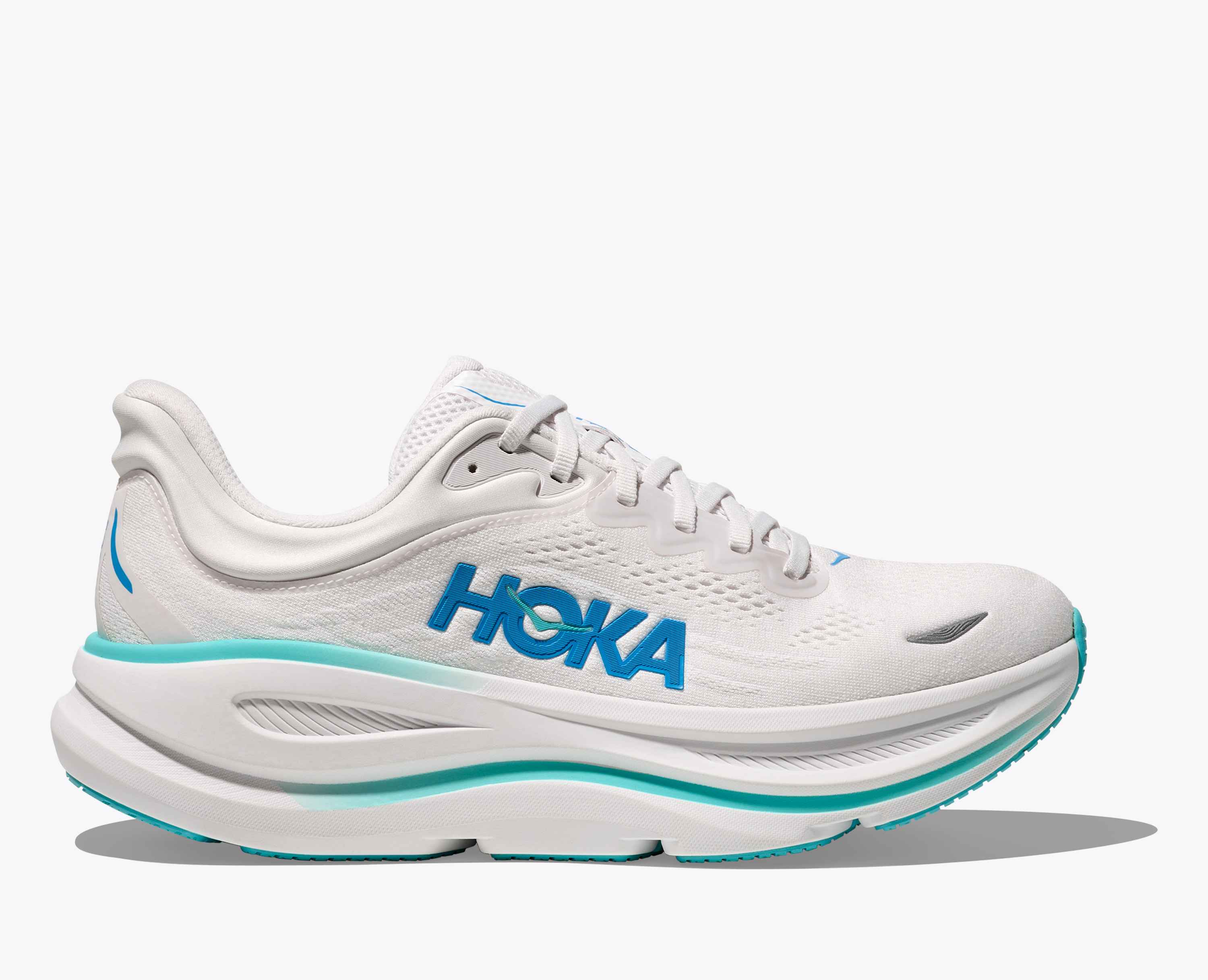 Hoka S Bondi 9 White Hoka Blue