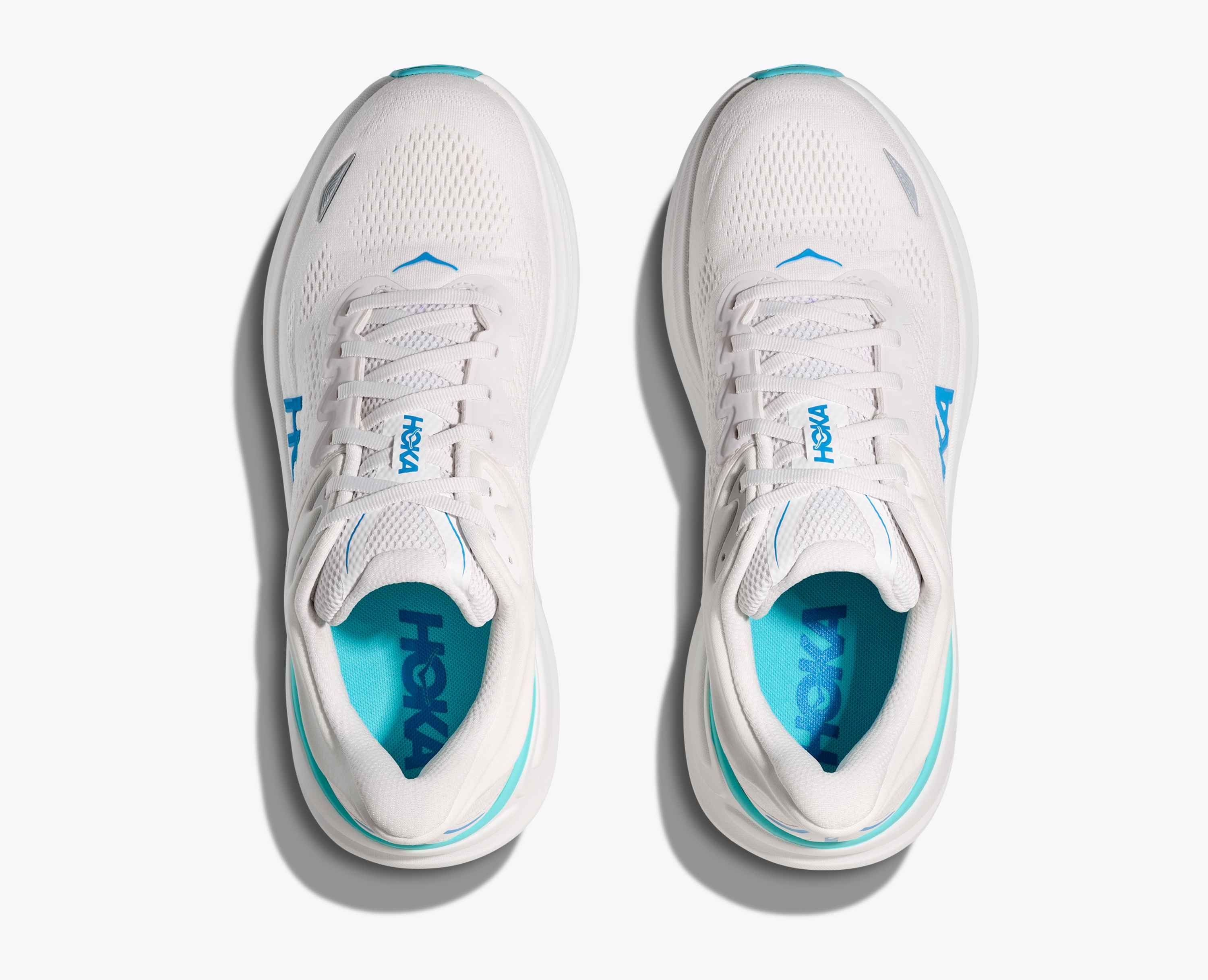 Hoka S Bondi 9 White Hoka Blue