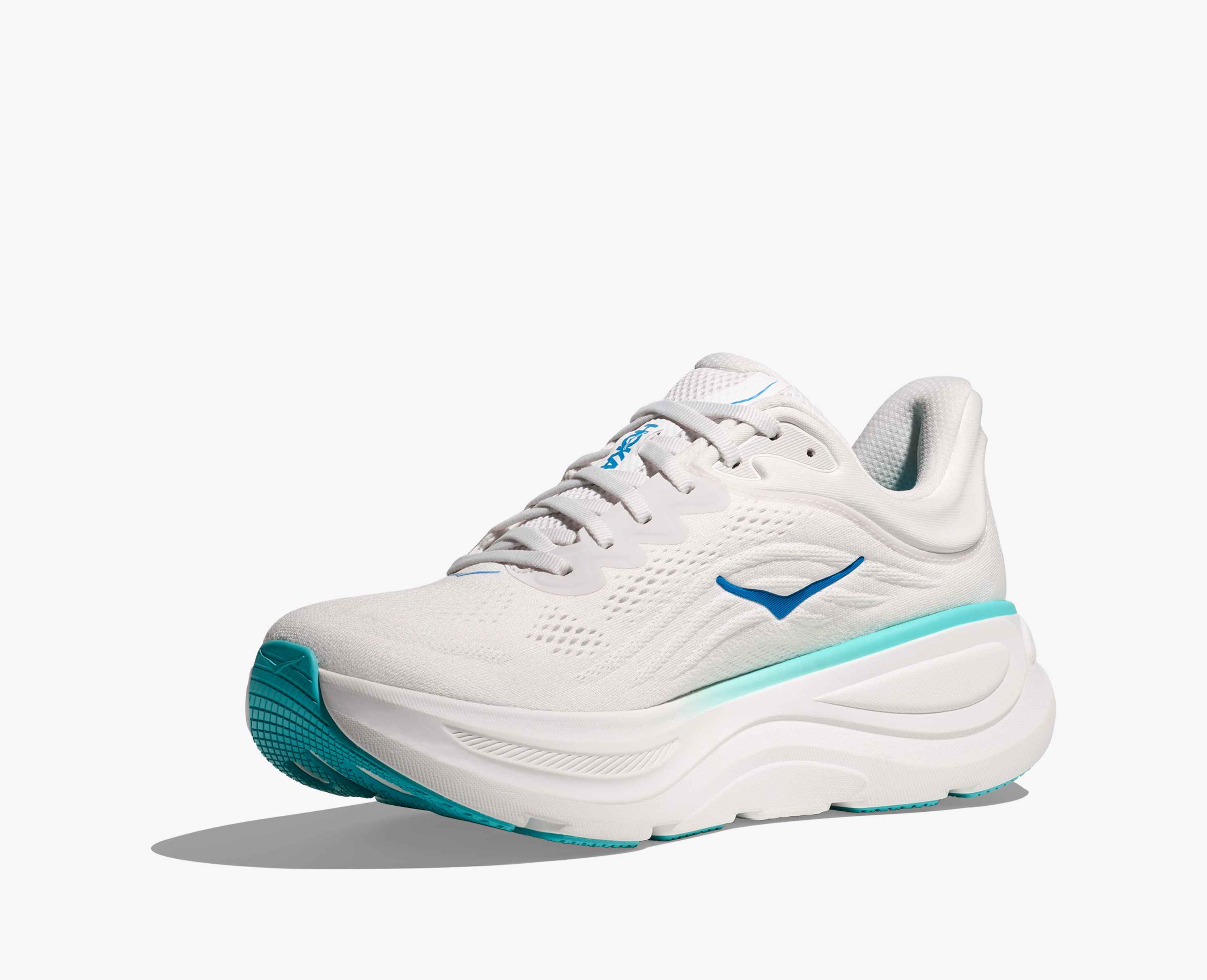 Hoka S Bondi 9 White Hoka Blue