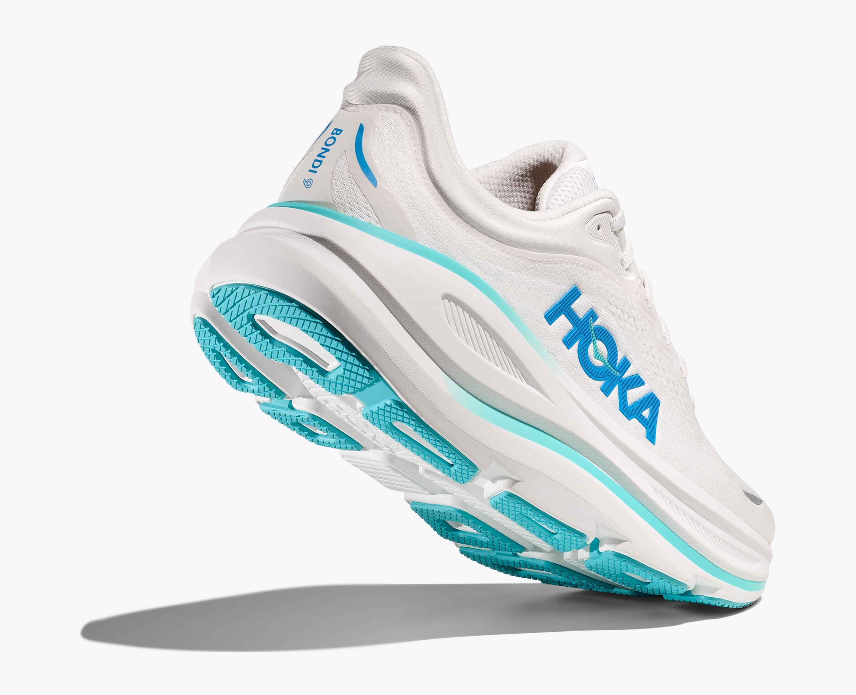 Hoka S Bondi 9 White Hoka Blue