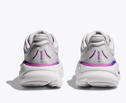 Hoka Women'S Bondi 9 Cosmic Grey White