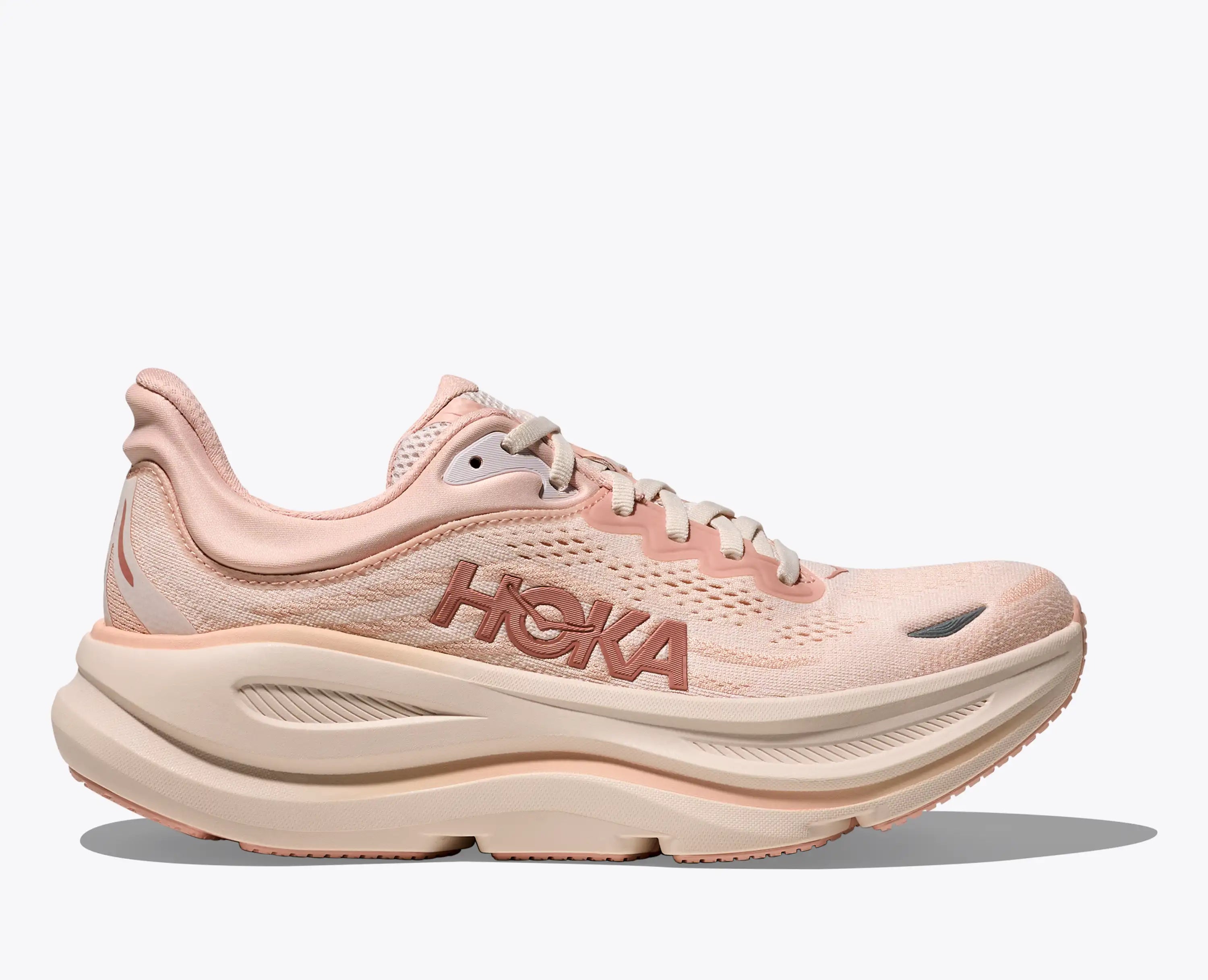 Hoka Women'S Bondi 9 Rose Latte Rose Cream