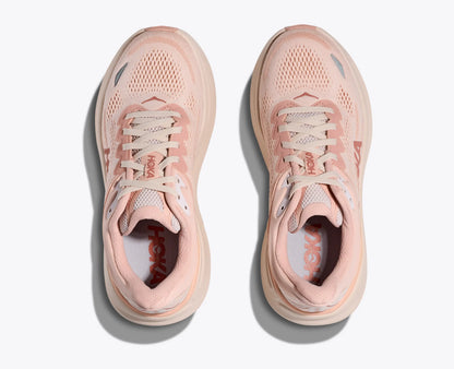 Hoka Women'S Bondi 9 Rose Latte Rose Cream