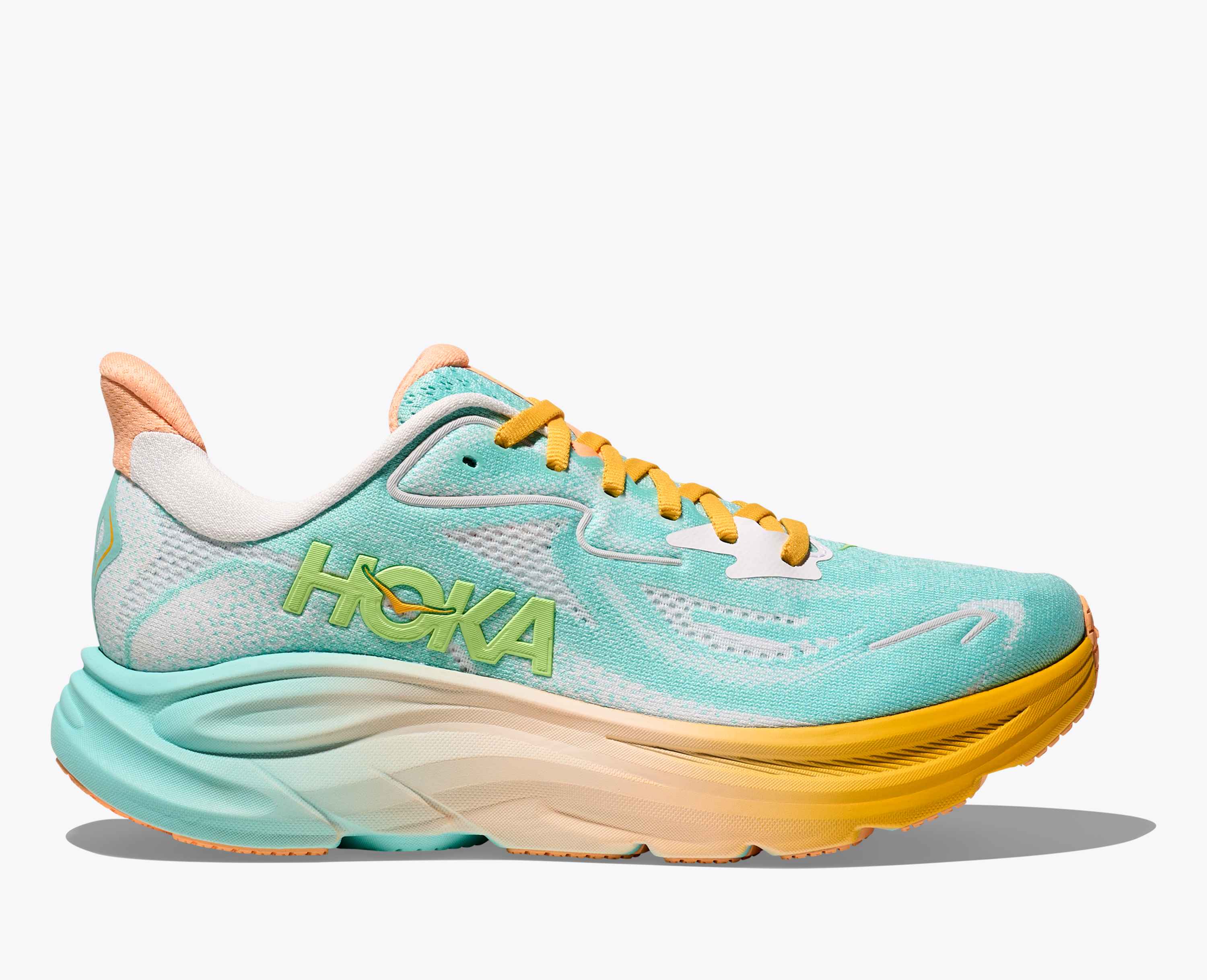Hoka S Clifton 10 Blue Spark White