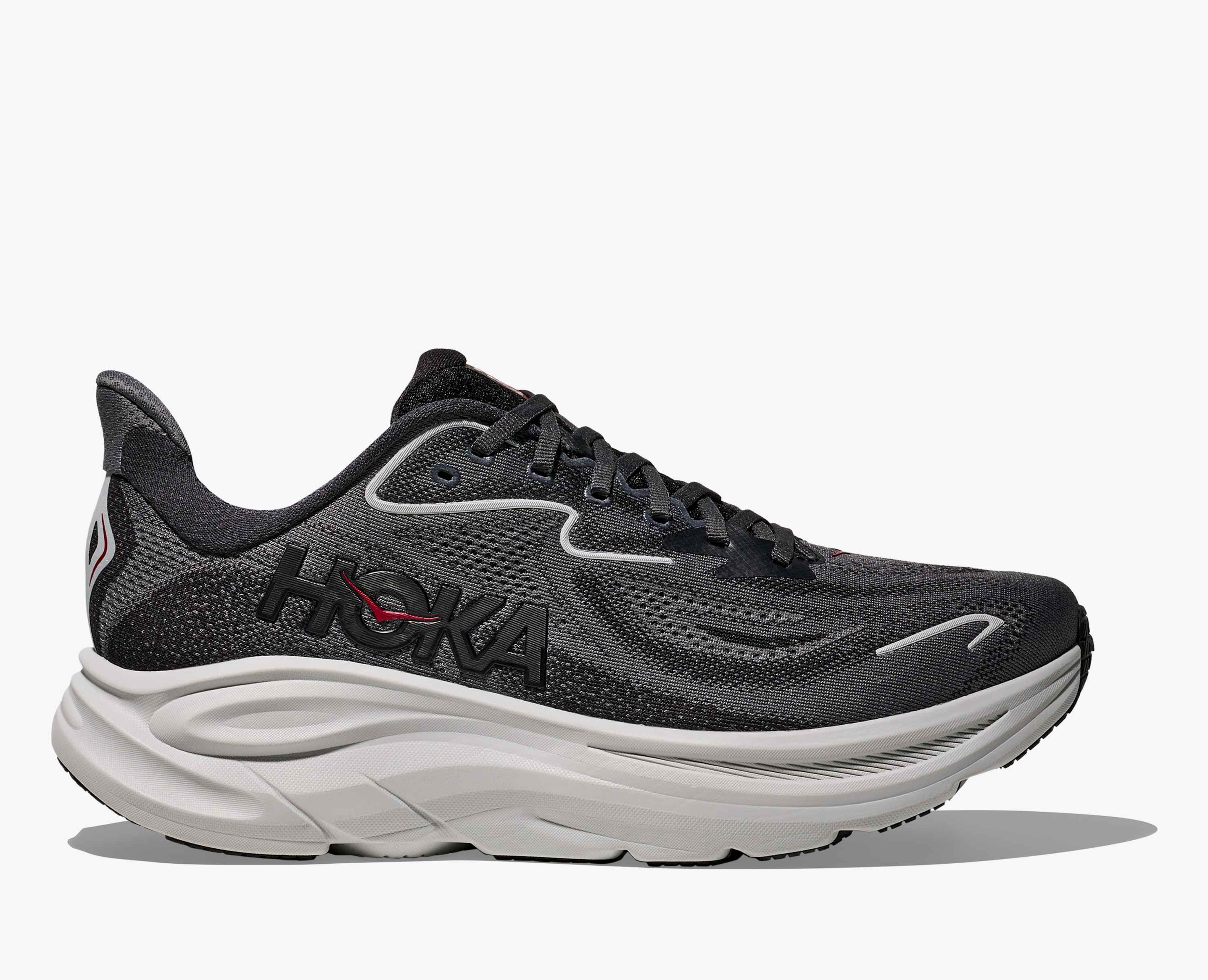 Hoka S Clifton 10 Carbon Black Satellite Grey