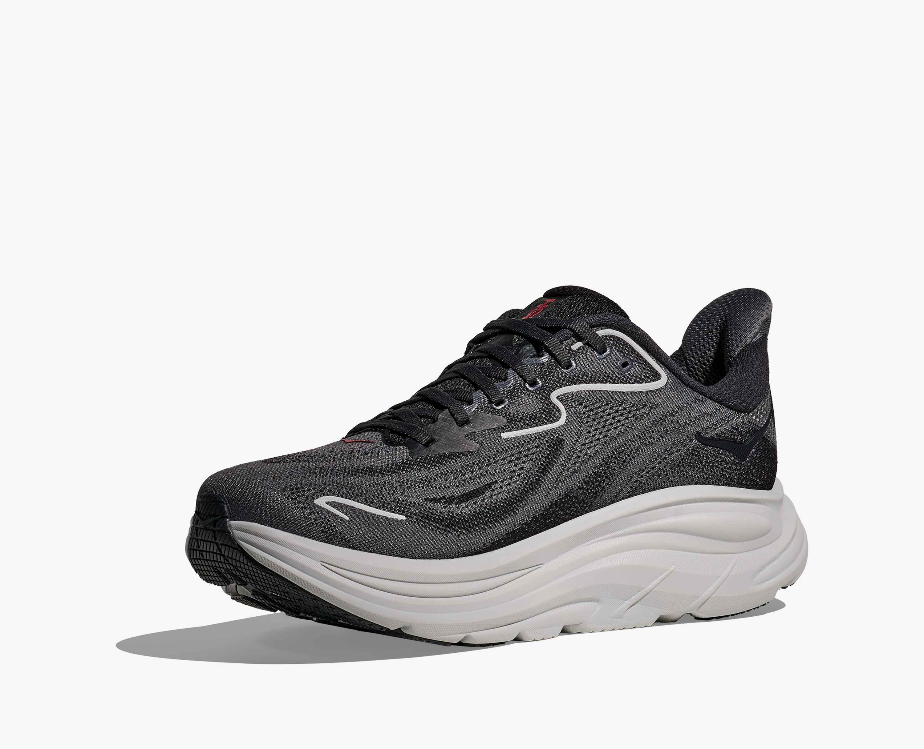 Hoka S Clifton 10 Carbon Black Satellite Grey