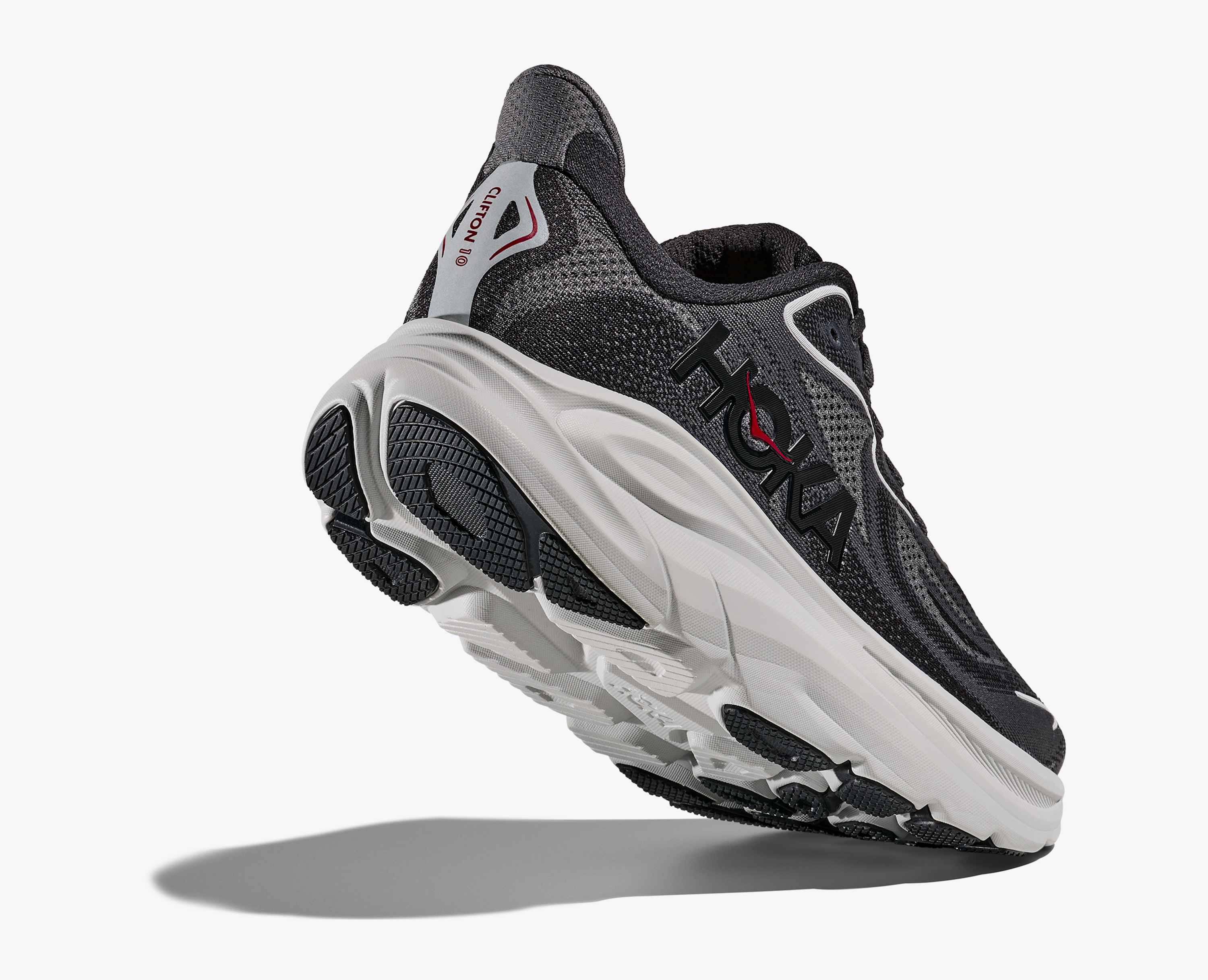 Hoka S Clifton 10 Carbon Black Satellite Grey