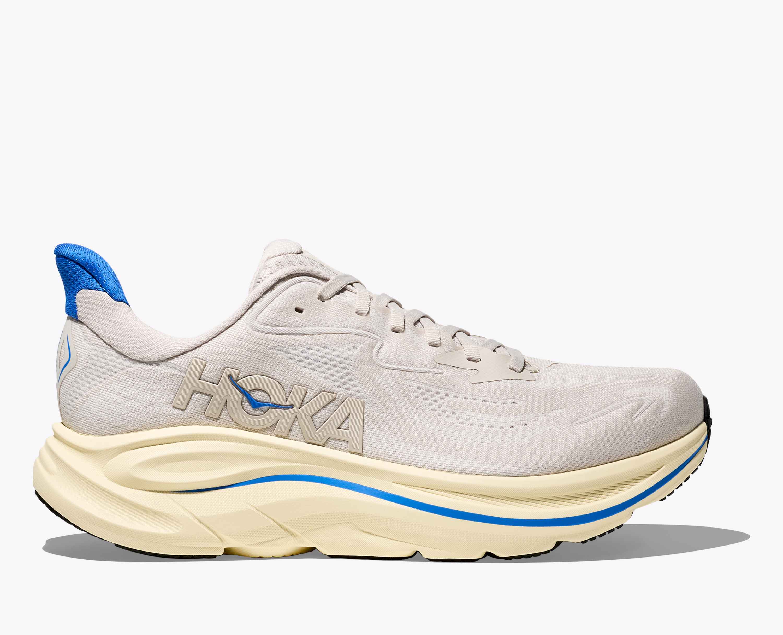 Hoka S Clifton 10 Stucco Virtual Blue