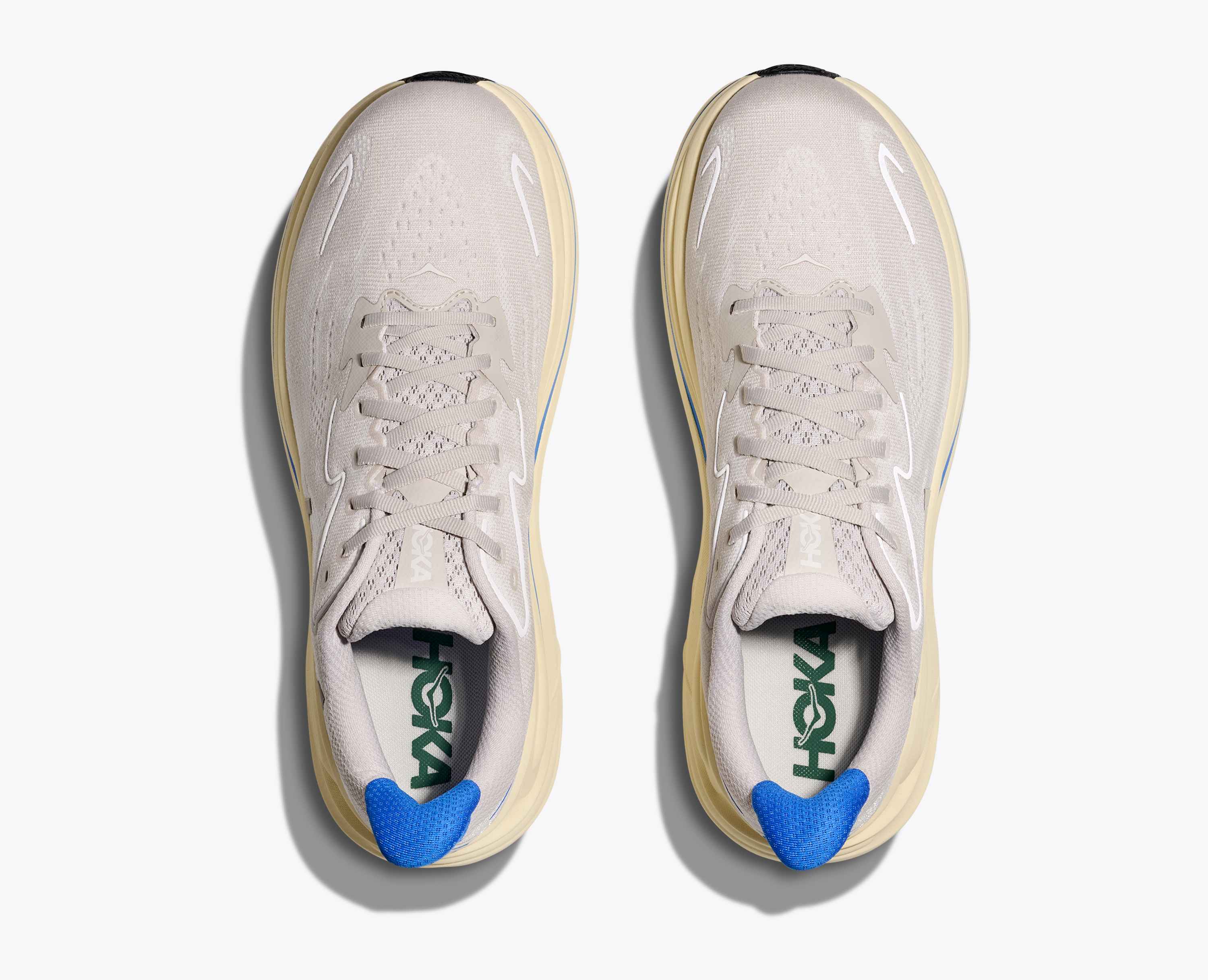 Hoka S Clifton 10 Stucco Virtual Blue