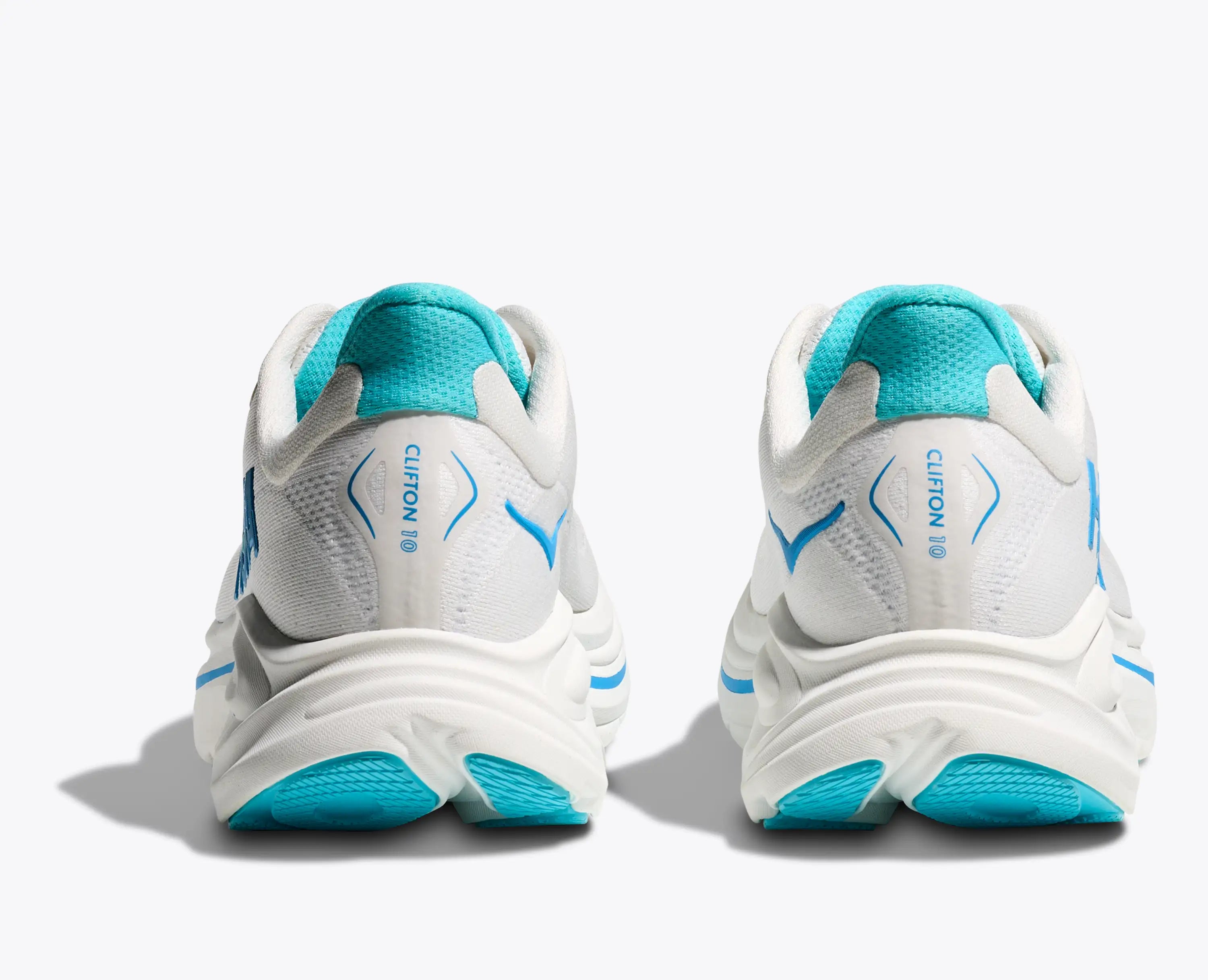 Hoka 'S Clifton 10 White Skyward Blue