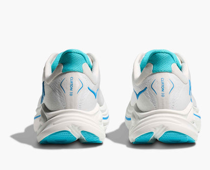 Hoka S Clifton 10 White Skyward Blue