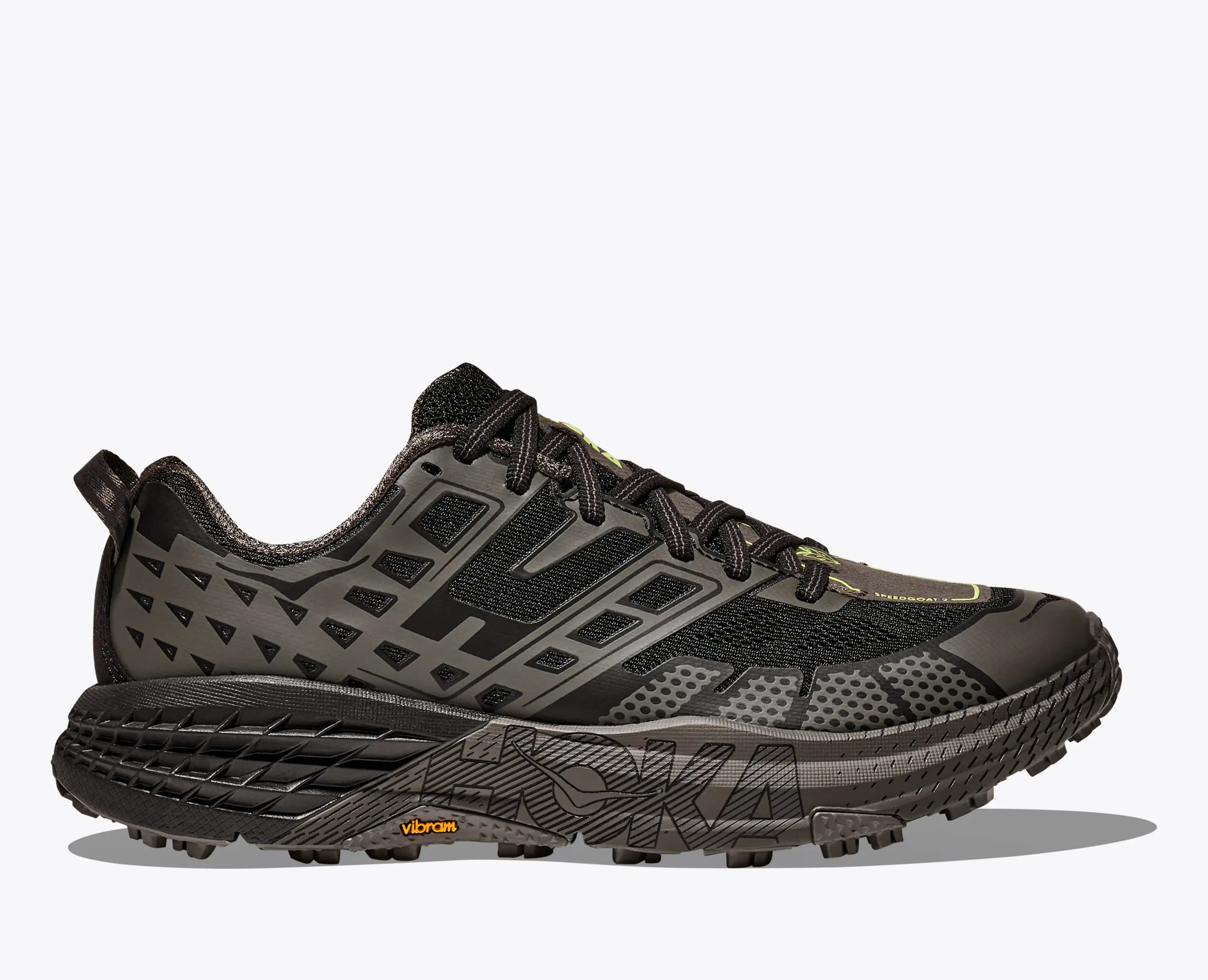 Hoka Speedgoat 2 Black Asphalt Grey