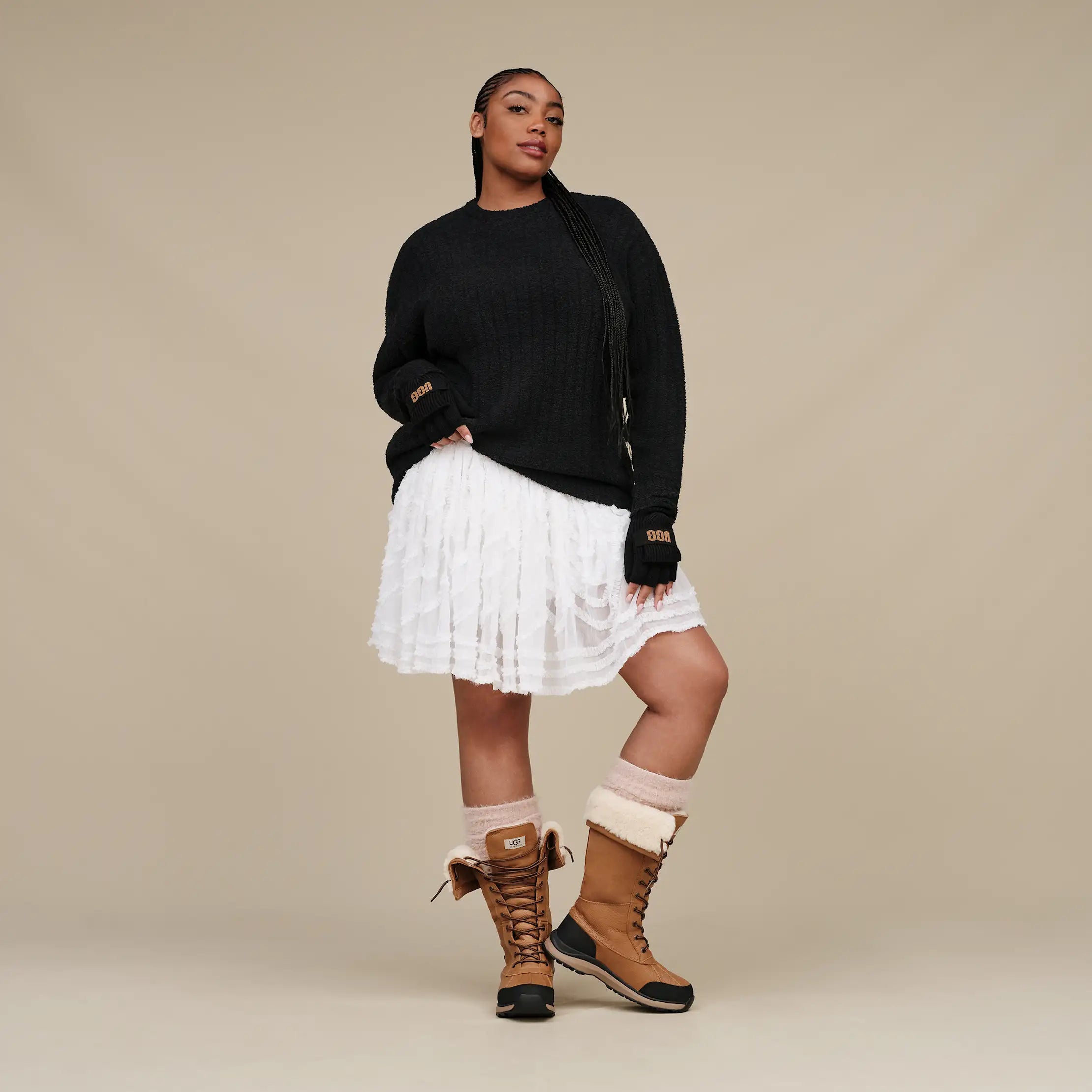 Ugg Riz Top Rib Black