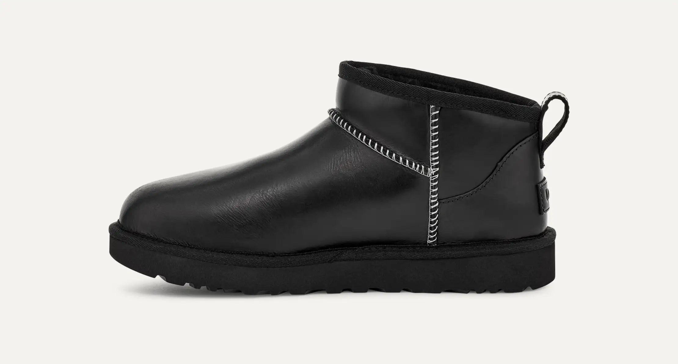 Ugg Classic Ultra Mini Leather Regen Black