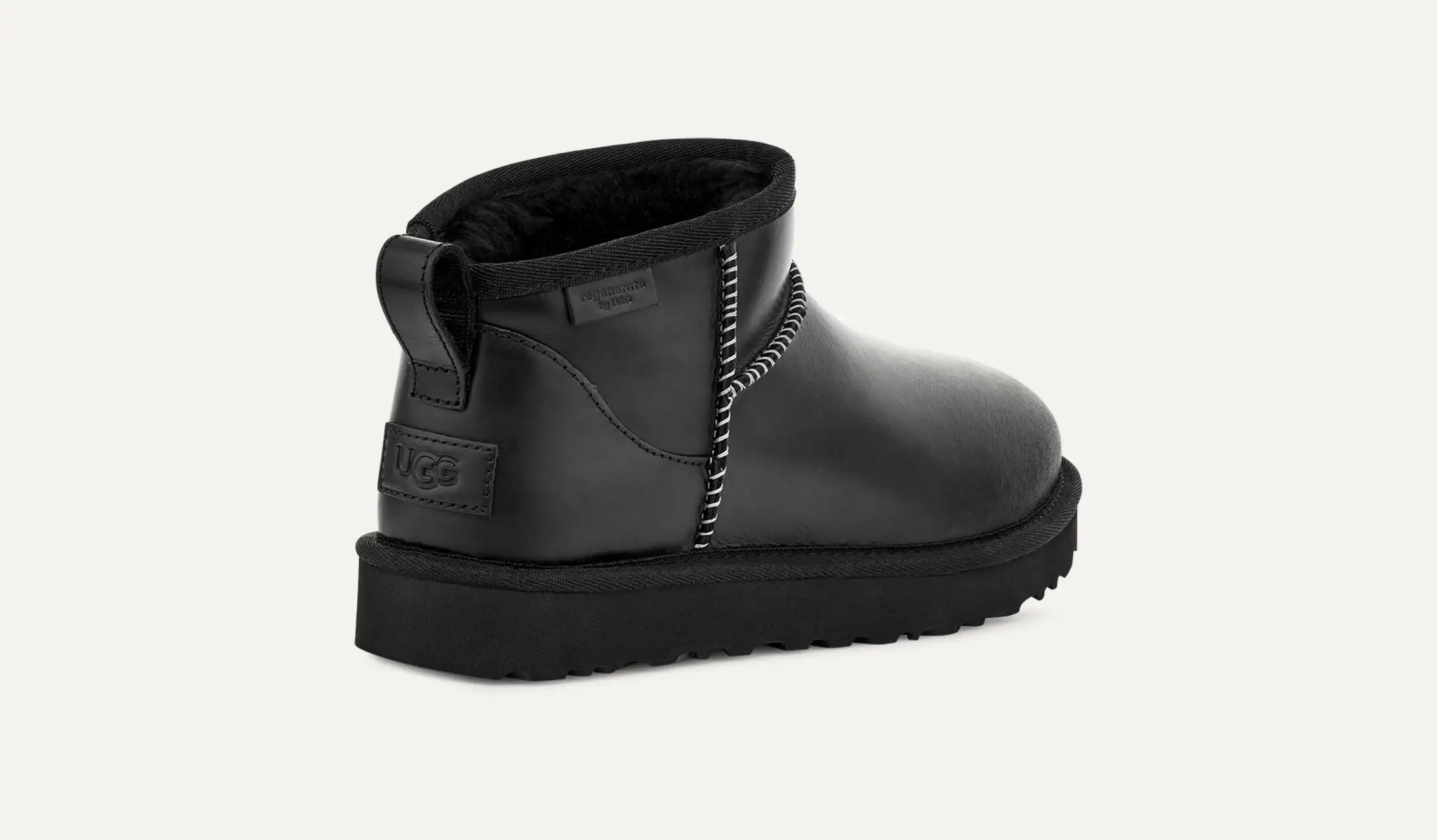 Ugg Classic Ultra Mini Leather Regen Black