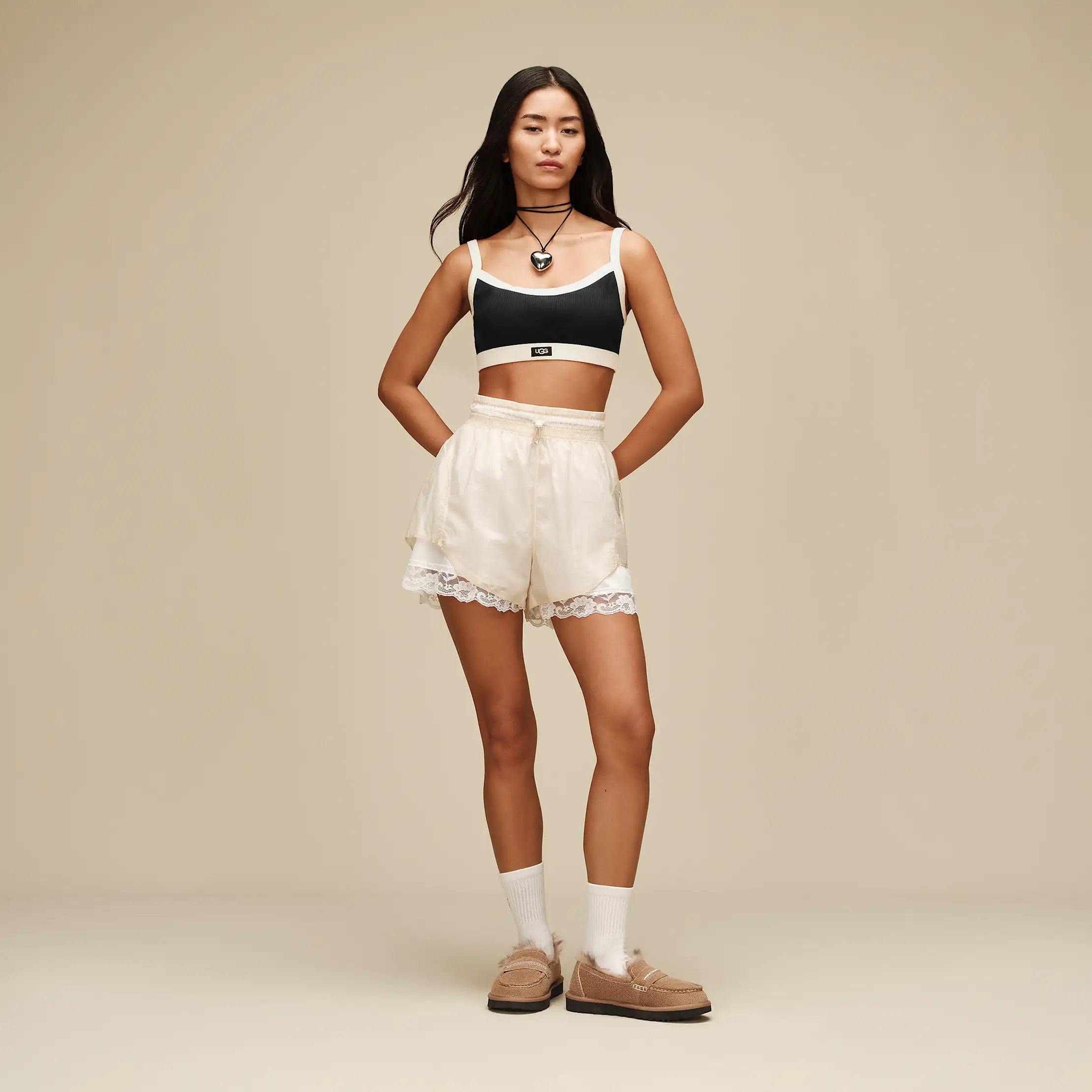 Ugg Tesia Bralette Rib Black/Nimbus