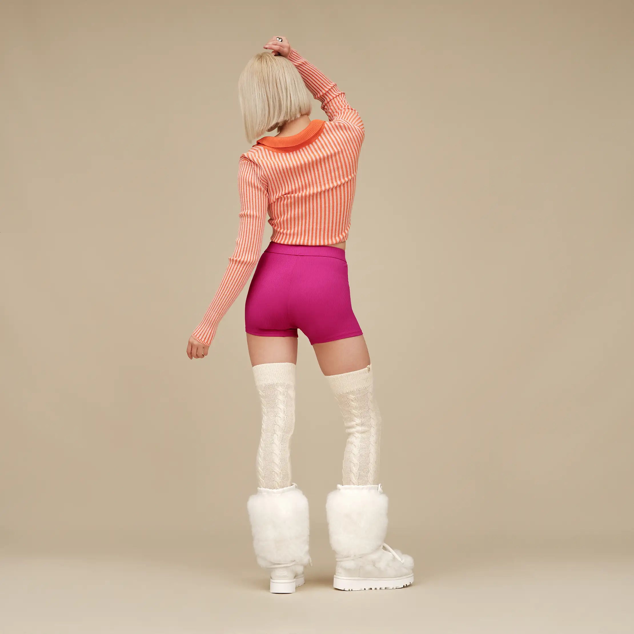 Ugg Alexiah Boy Short Rib Chroma Pink