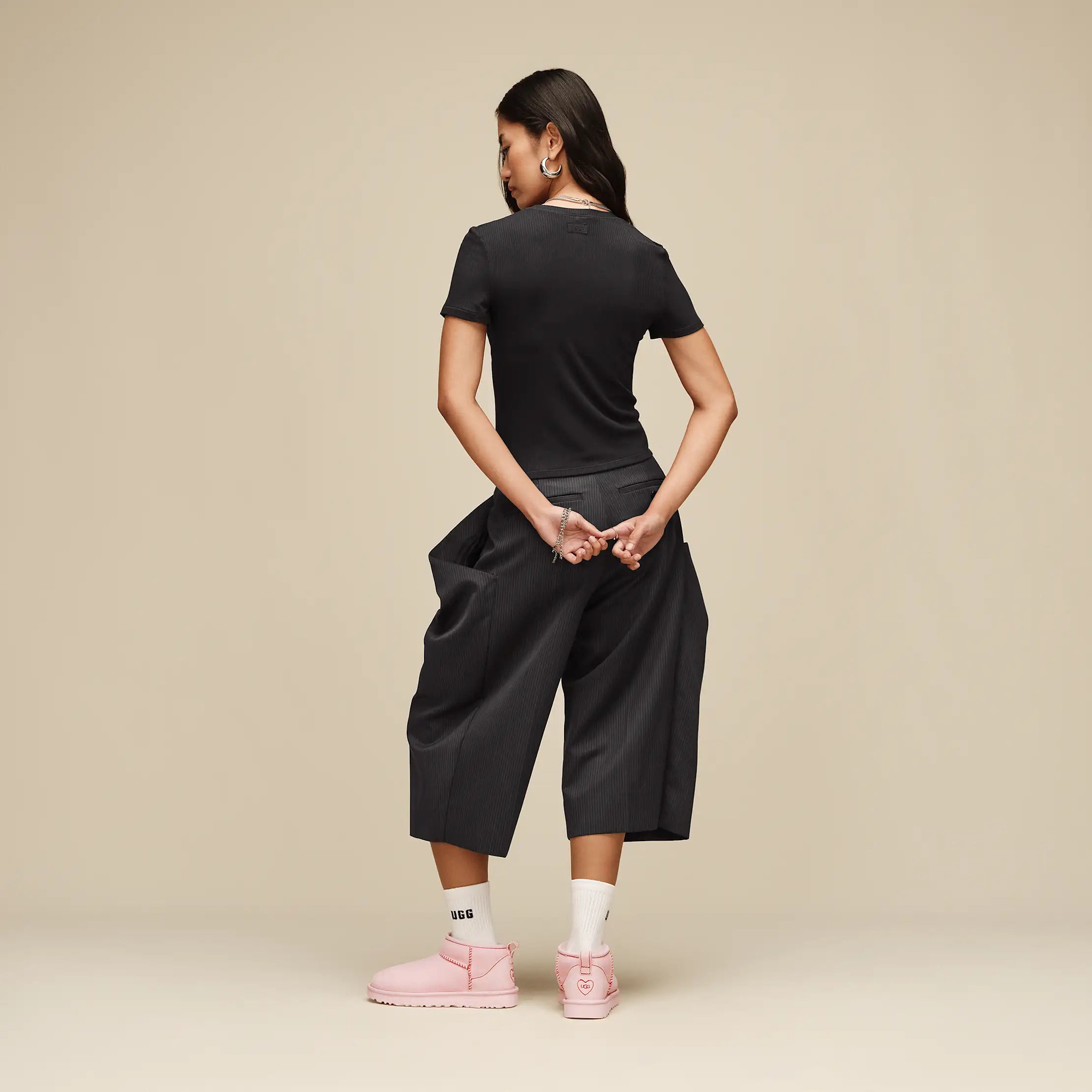 Ugg Miriam Baby Tee Rib Black