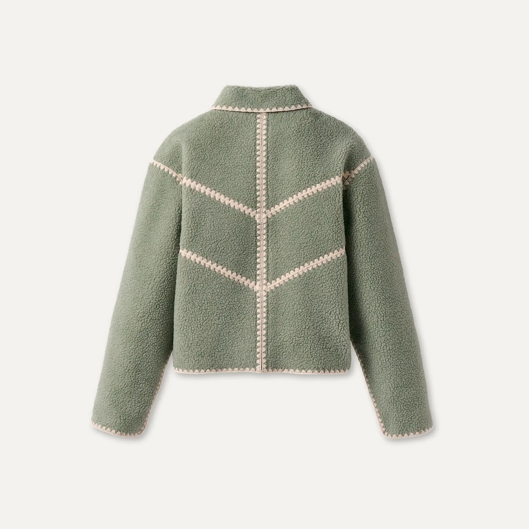 Ugg Ellison Uggfluff Shell Jacket Green Fog Heather