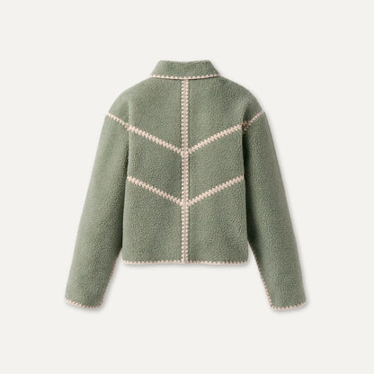 Ugg Ellison Uggfluff Shell Jacket Green Fog Heather