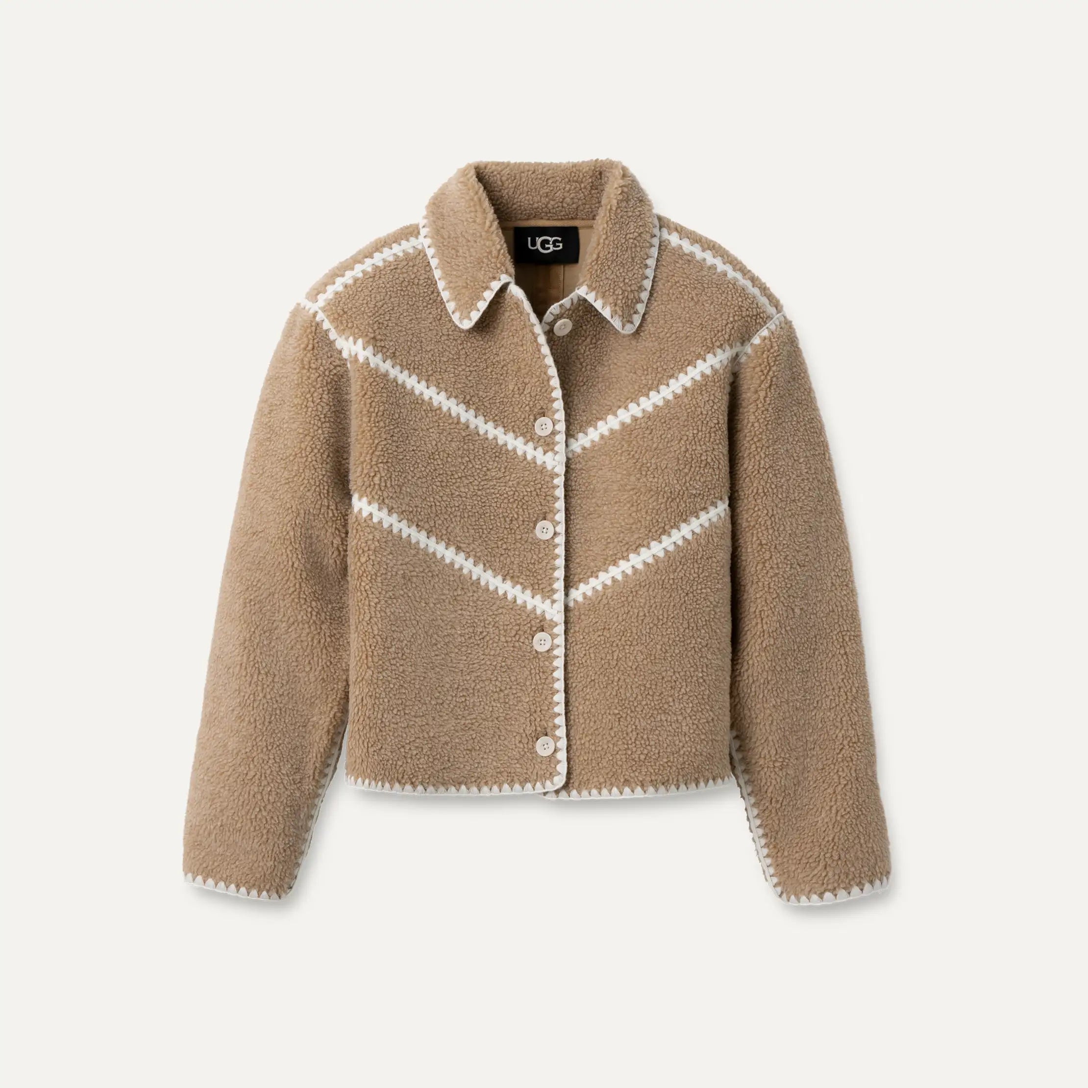 Ugg Ellison Uggfluff Shell Jacket Sand Heather