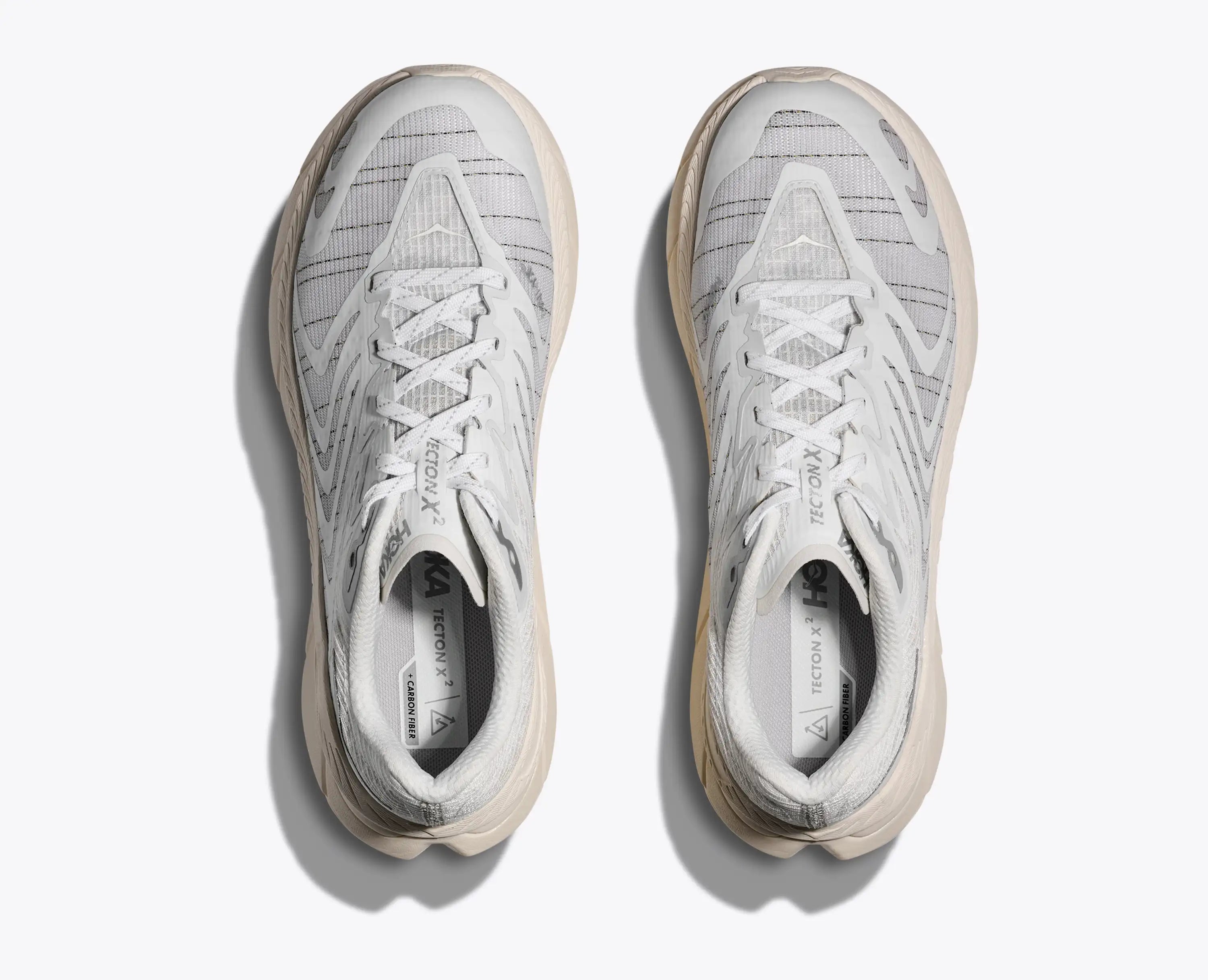 Hoka Stealth Tech Tecton X 2 White Cosmic Grey