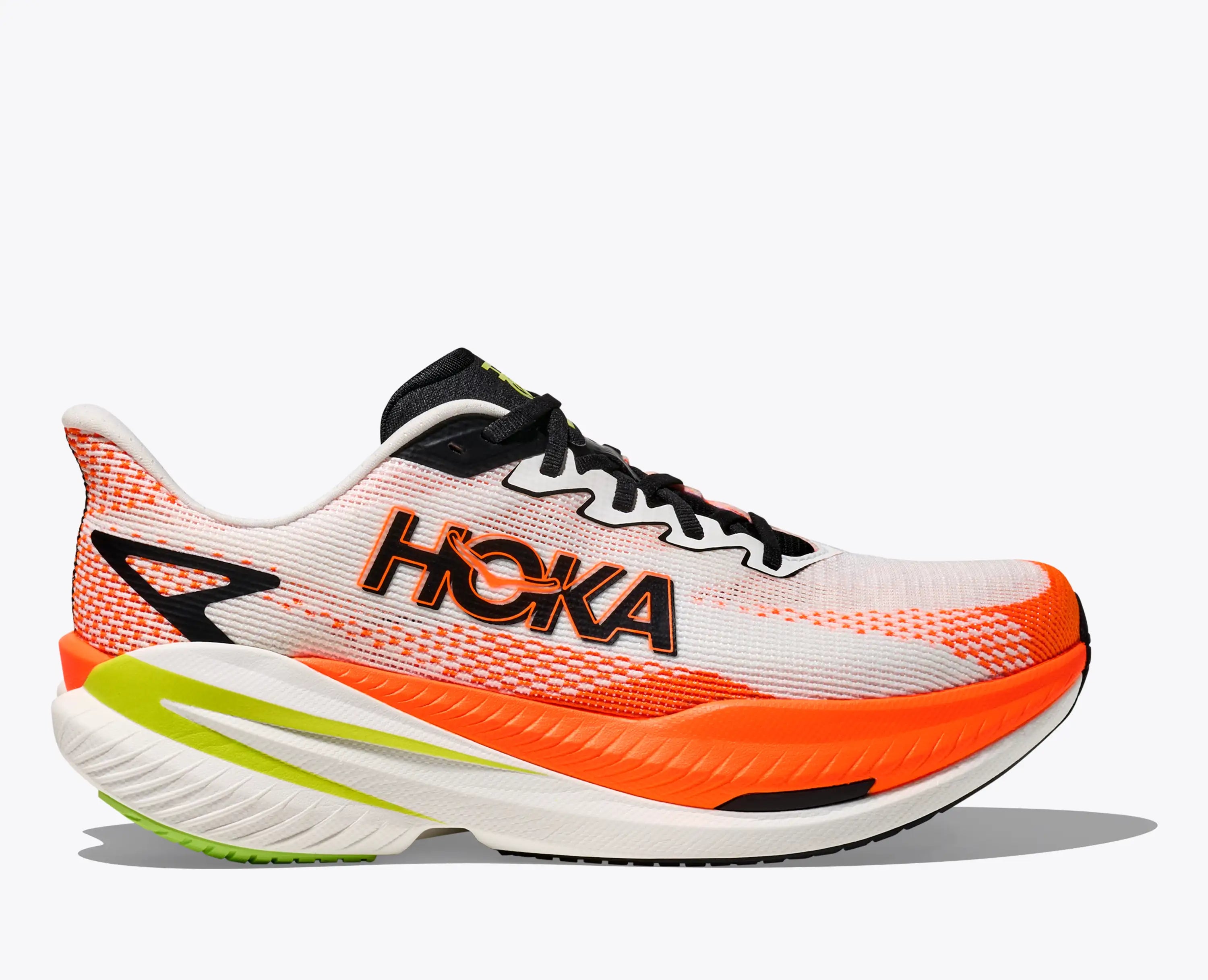 Hoka 'S Mach X 3 White Neon Tangerine