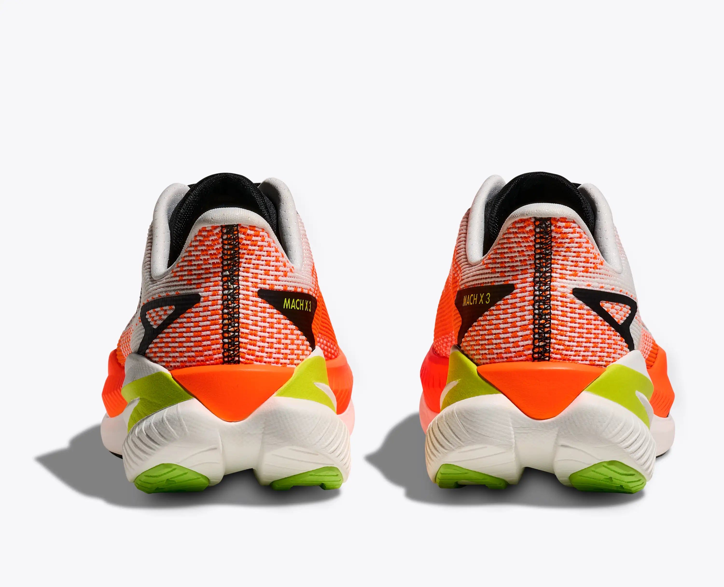 Hoka 'S Mach X 3 White Neon Tangerine