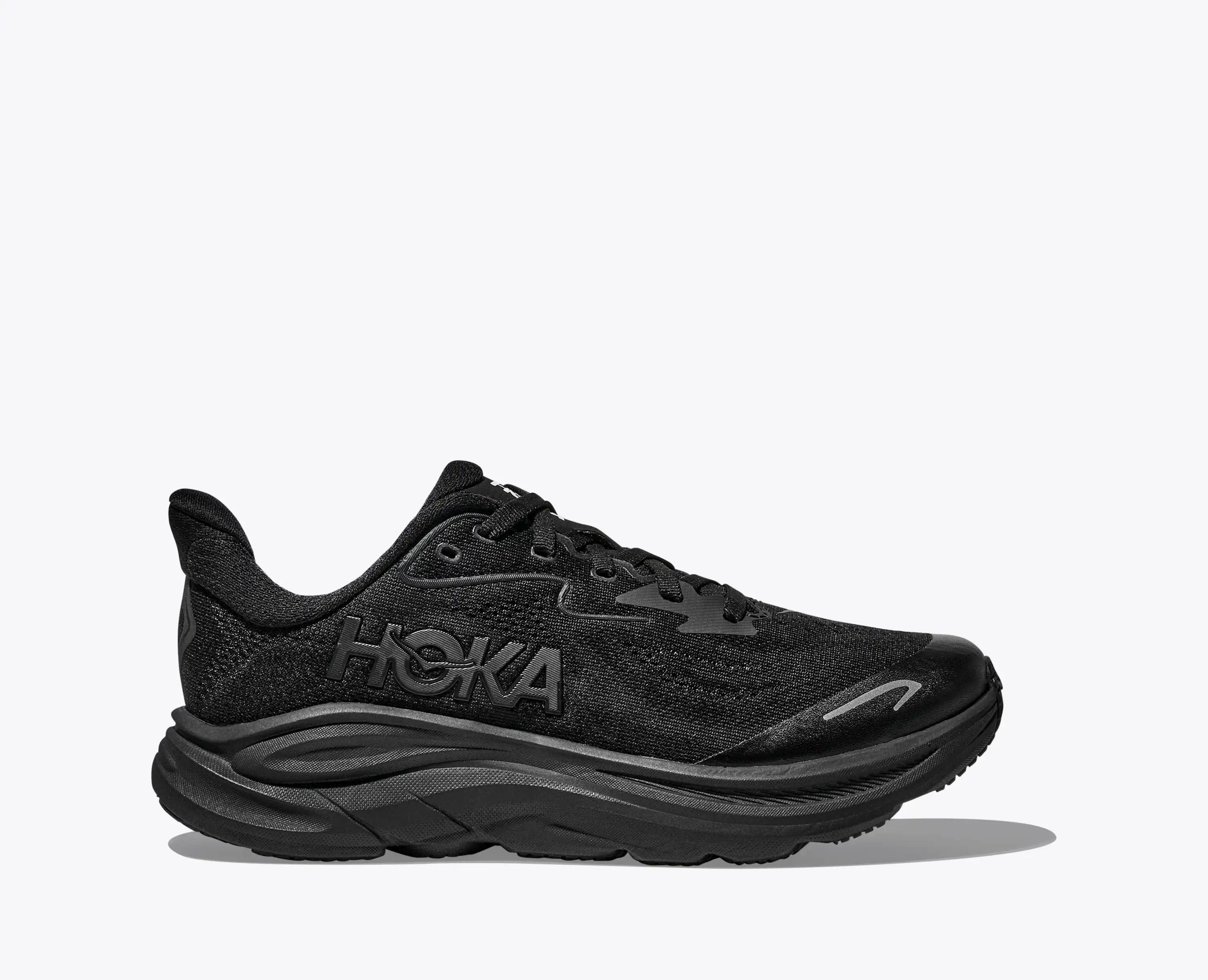 Hoka Big Kids Clifton 10 Black Black