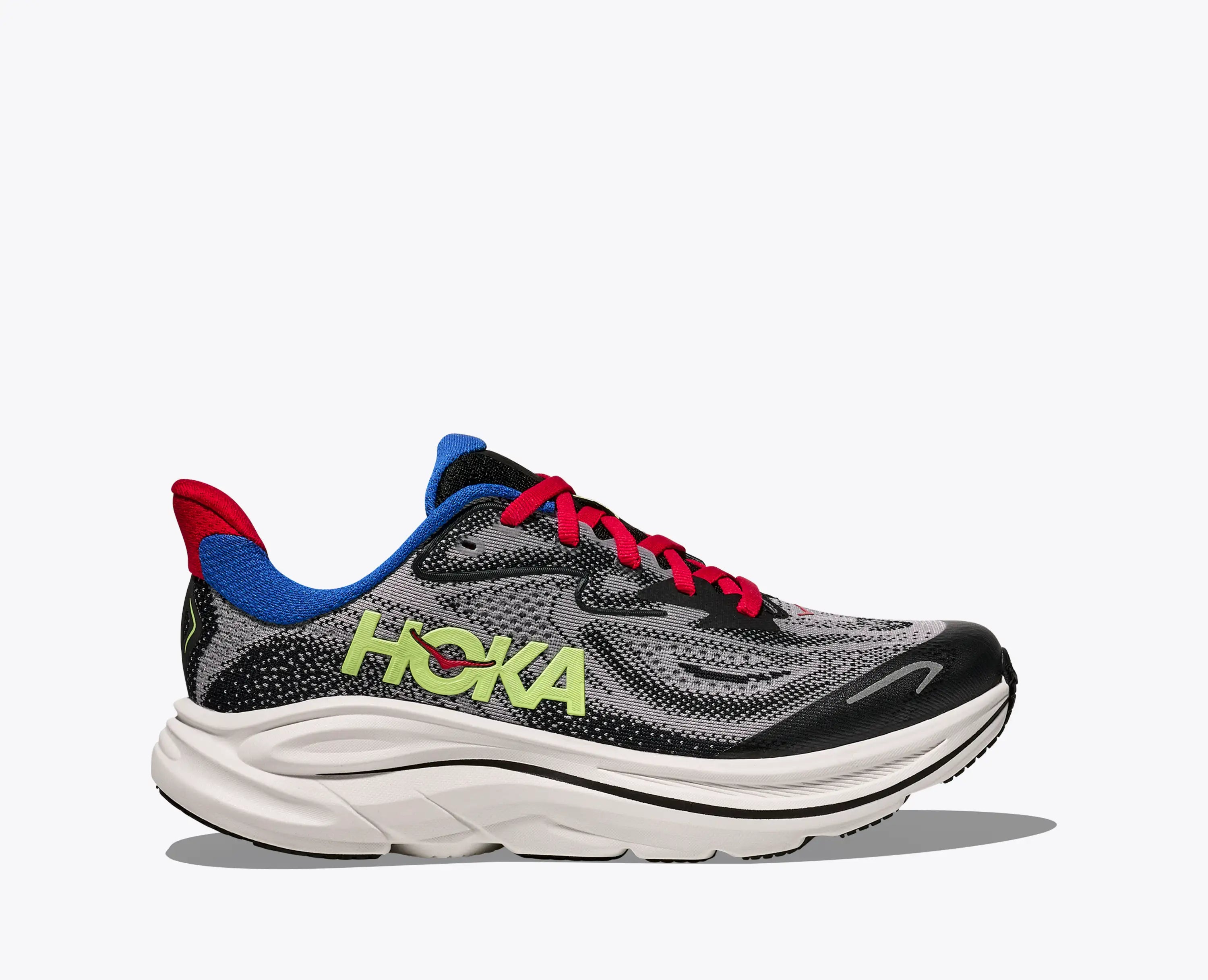 Hoka Big Kids Clifton 10 Foggy Grey Black