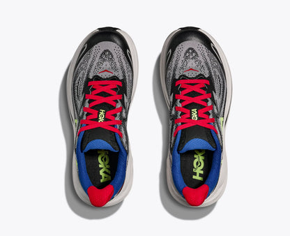 Hoka Big Kids Clifton 10 Foggy Grey Black