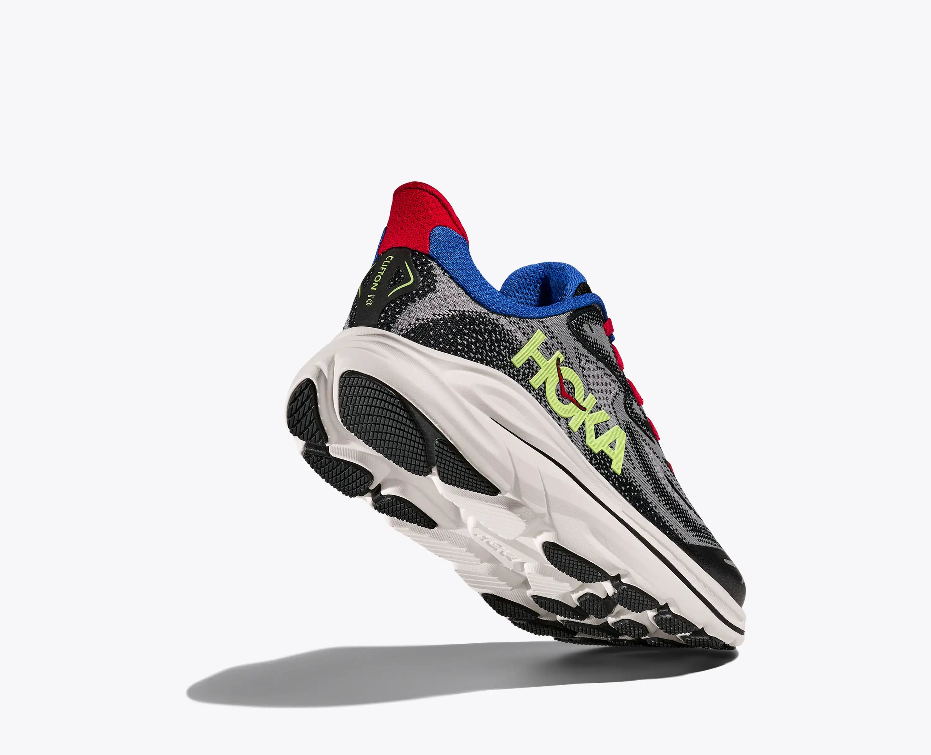 Hoka Big Kids Clifton 10 Foggy Grey Black