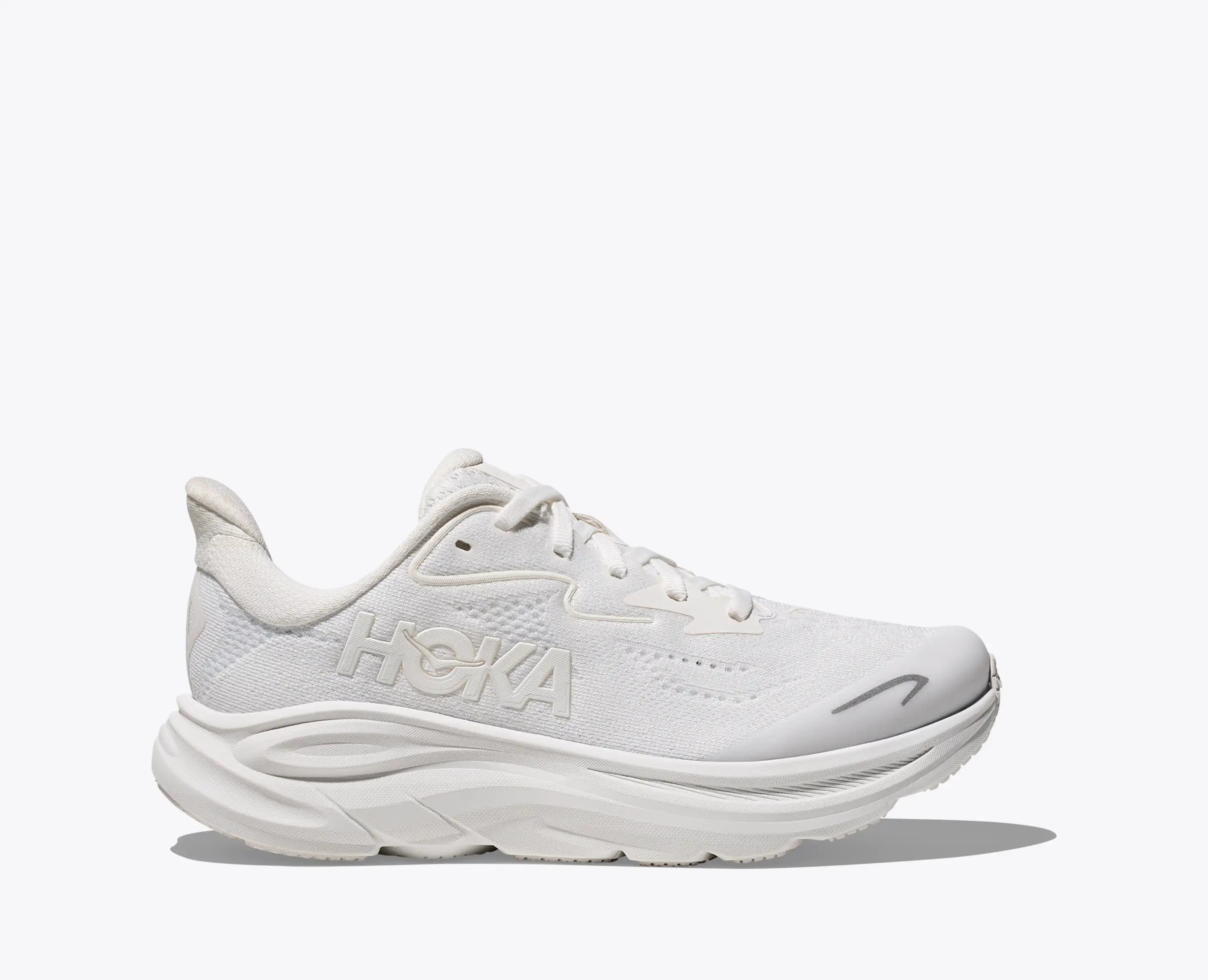 Hoka Big Kids Clifton 10 White White