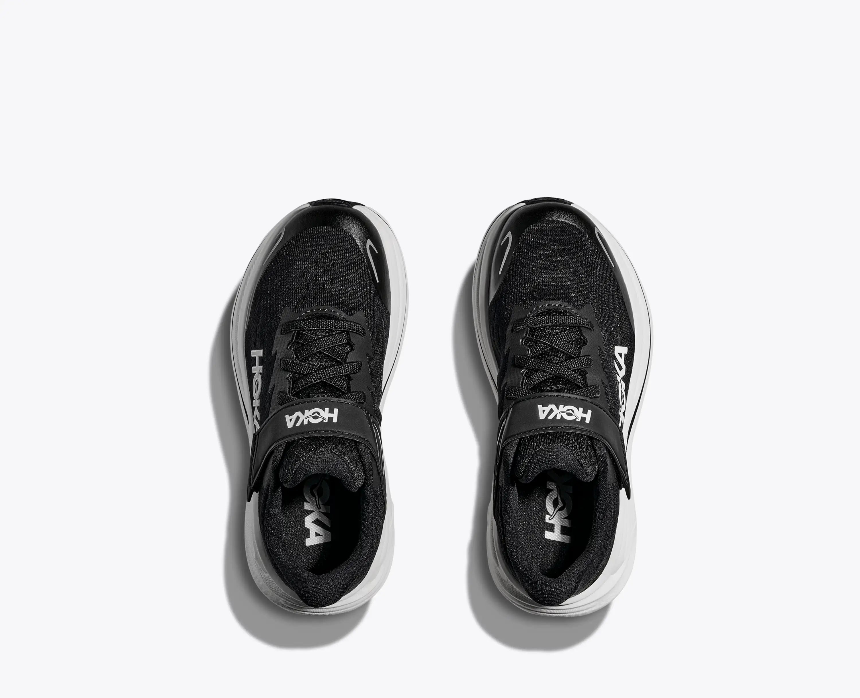 Hoka Little Kids Clifton 10 Black White