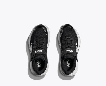 Hoka Little Kids Clifton 10 Black White
