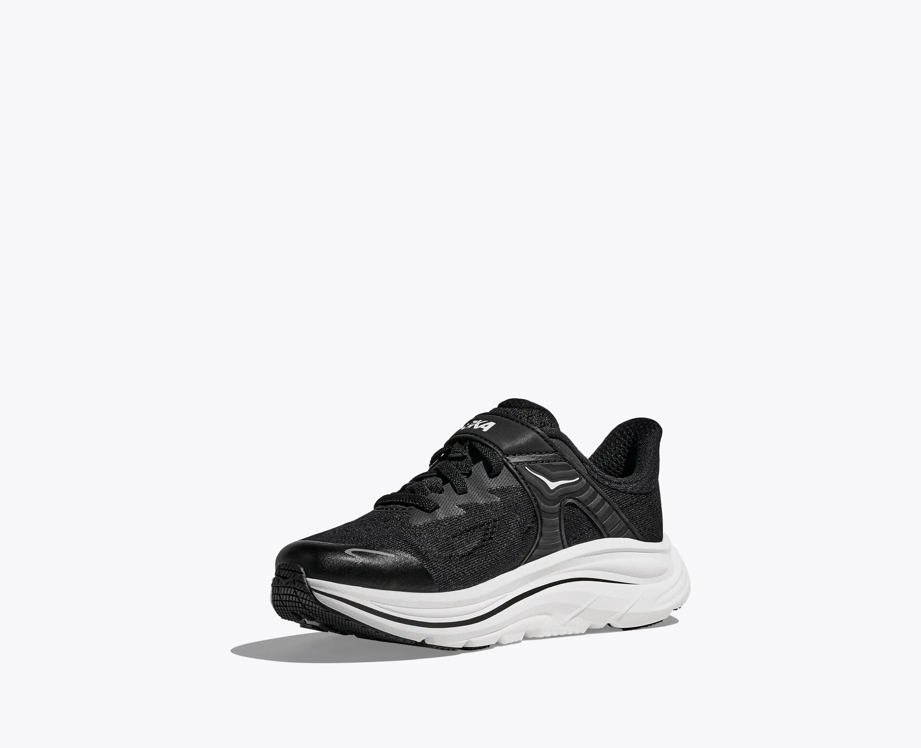 Hoka Little Kids Clifton 10 Black White