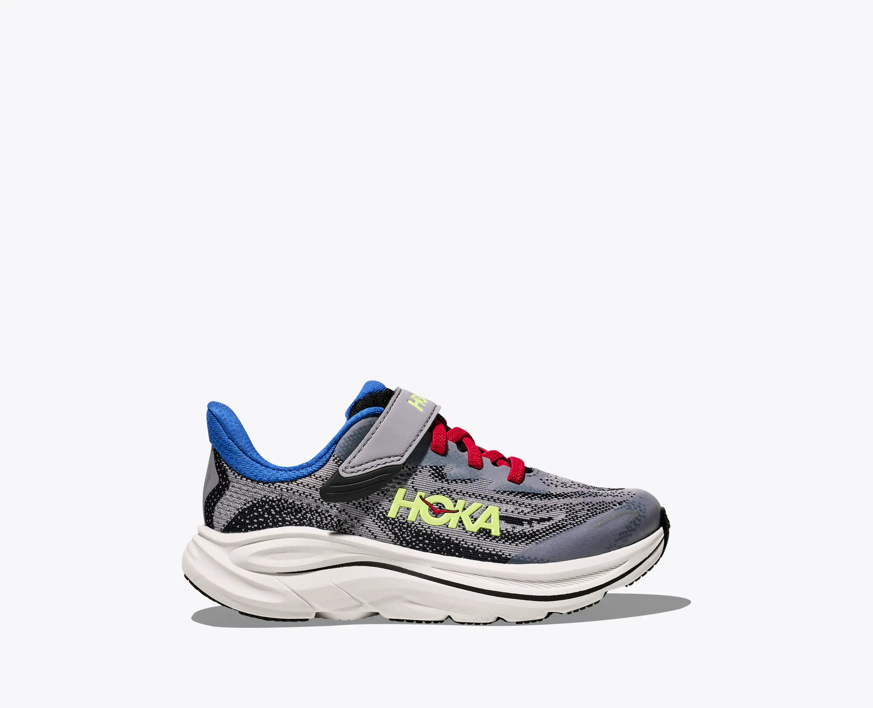 Hoka Little Kids Clifton 10 Foggy Grey Black