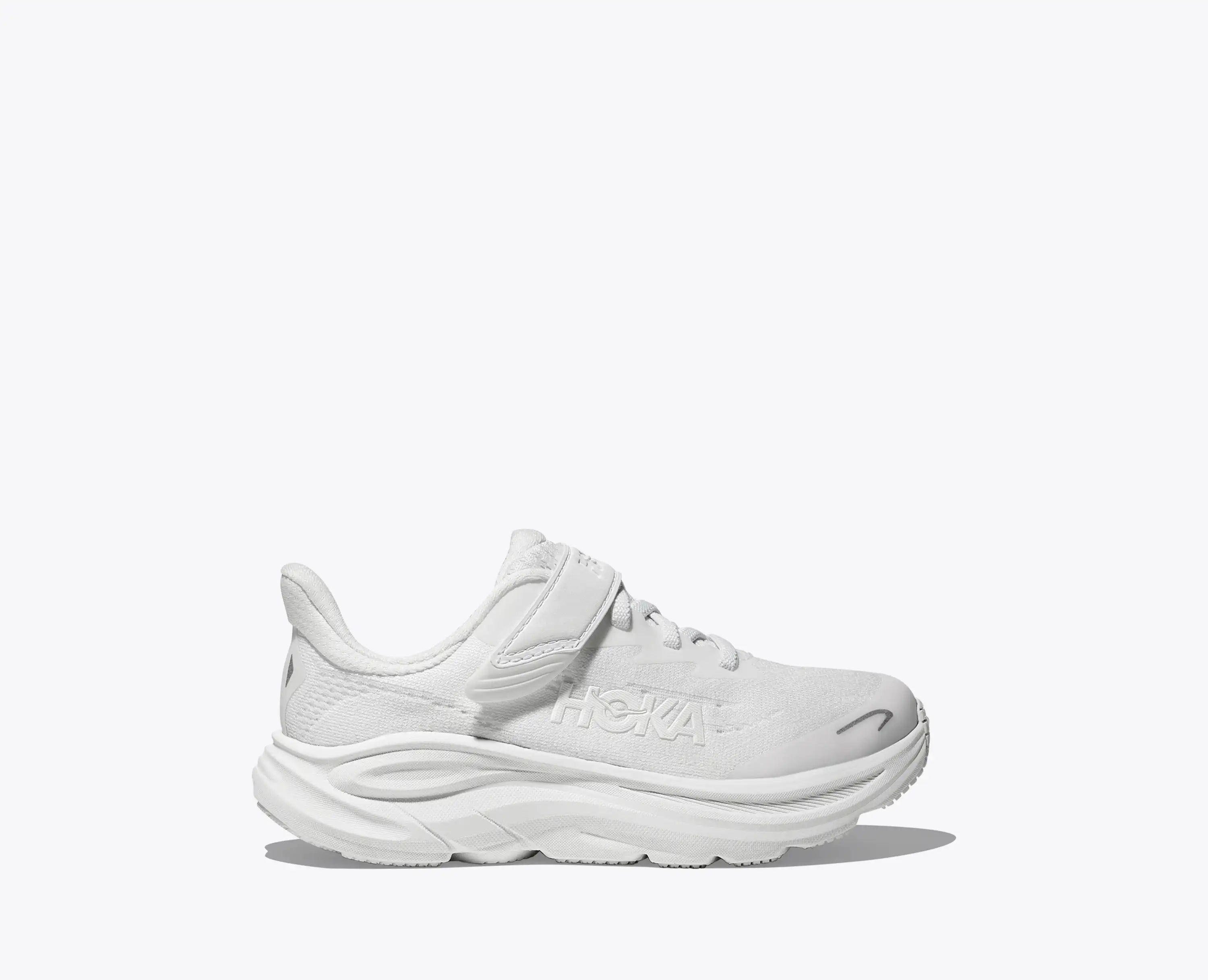 Hoka Little Kids Clifton 10 White White