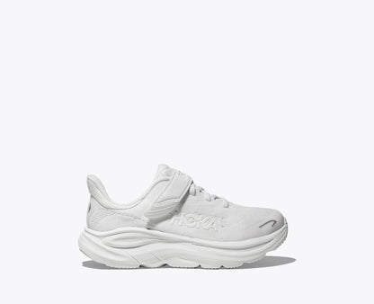 Hoka Little Kids Clifton 10 White White