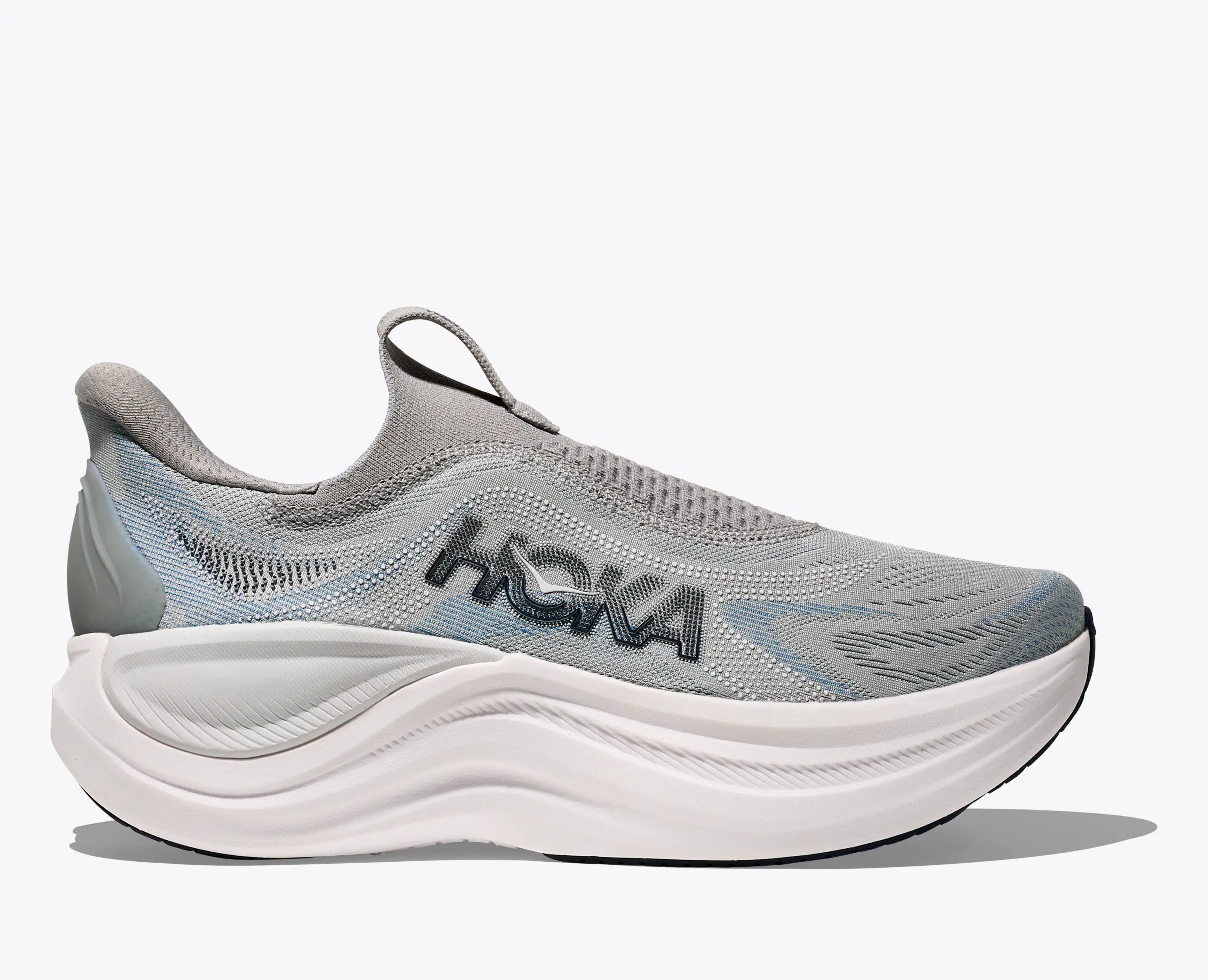 Hoka 'S Skyward Laceless Stardust Stellar Grey