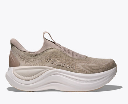 Hoka Women'S Skyward Laceless Putty White