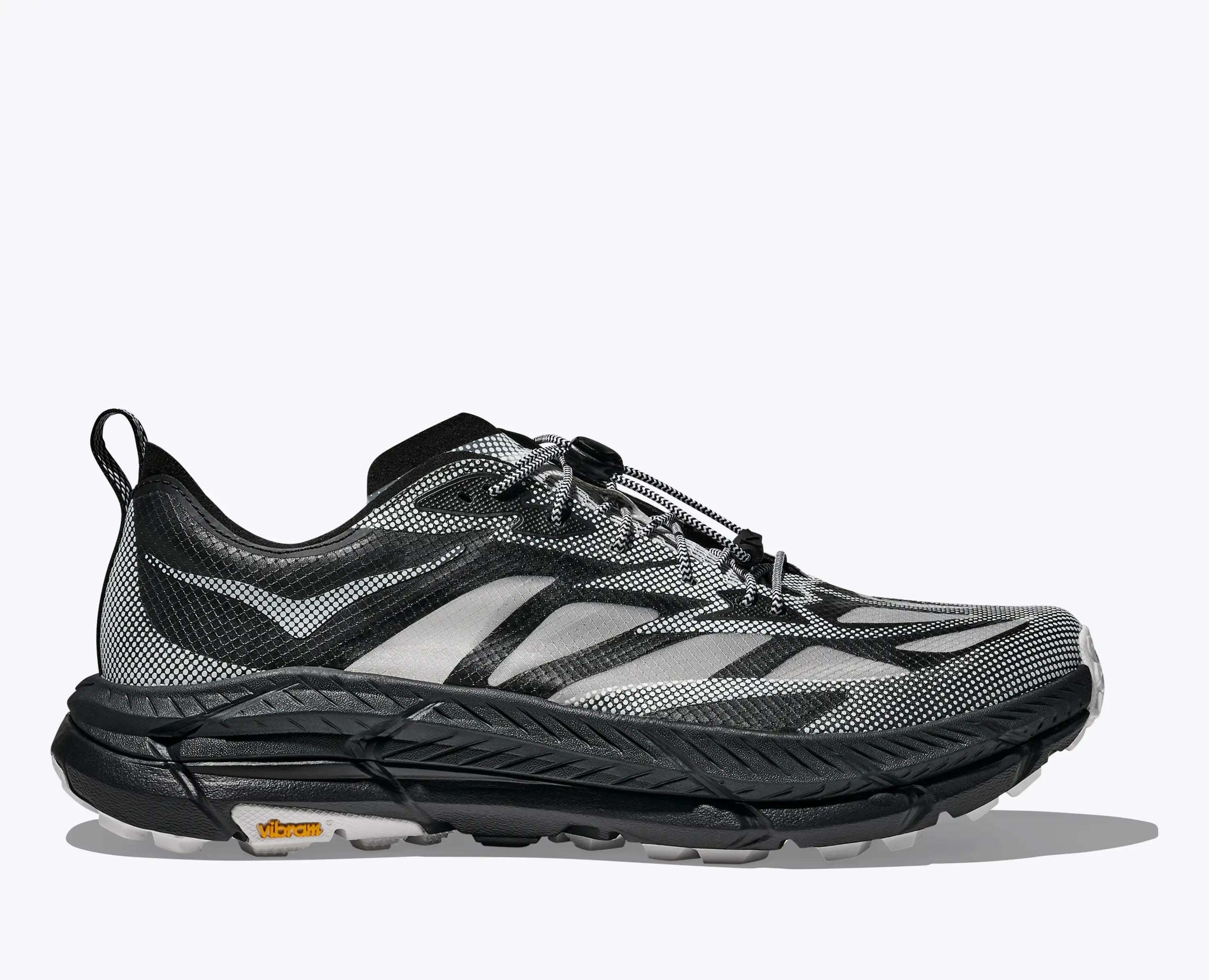 Hoka Stealth Tech Mafate Speed 4 Lite Black White