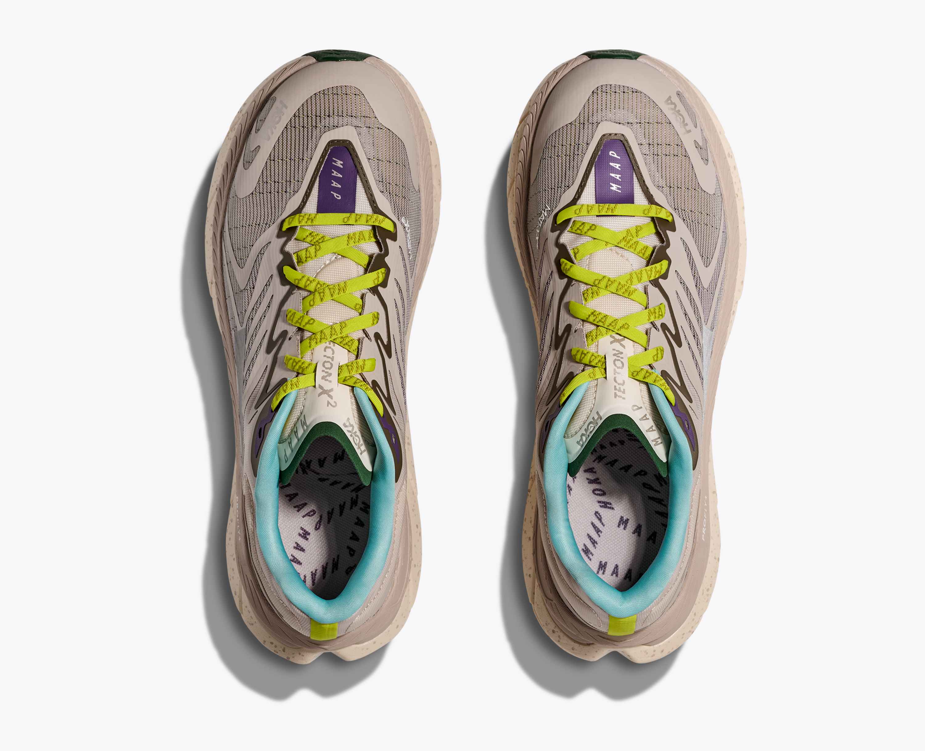 Hoka Tecton X 2 Maap Pumice Stone Limeade