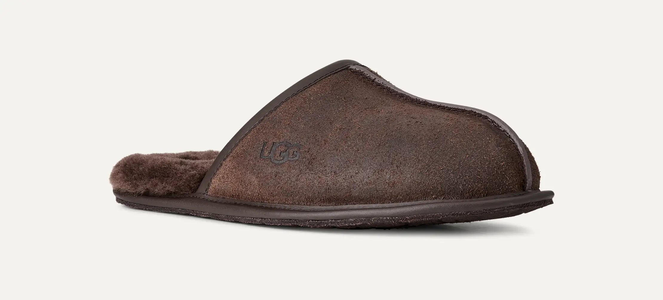 Ugg Scuff Leather Distressed Dusted Cocoa