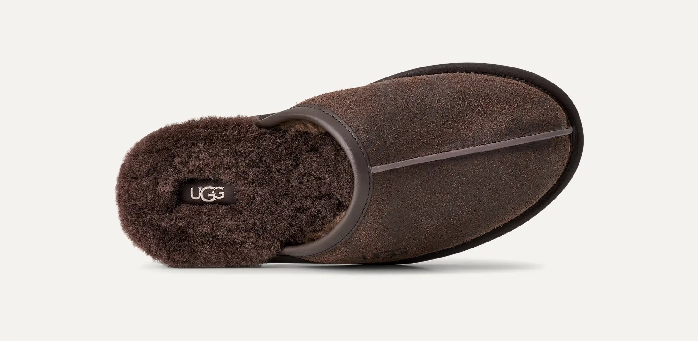 Ugg Scuff Leather Distressed Dusted Cocoa