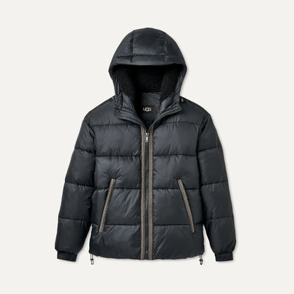 Ugg Xayden Uggbraid Puffer Jacket Black