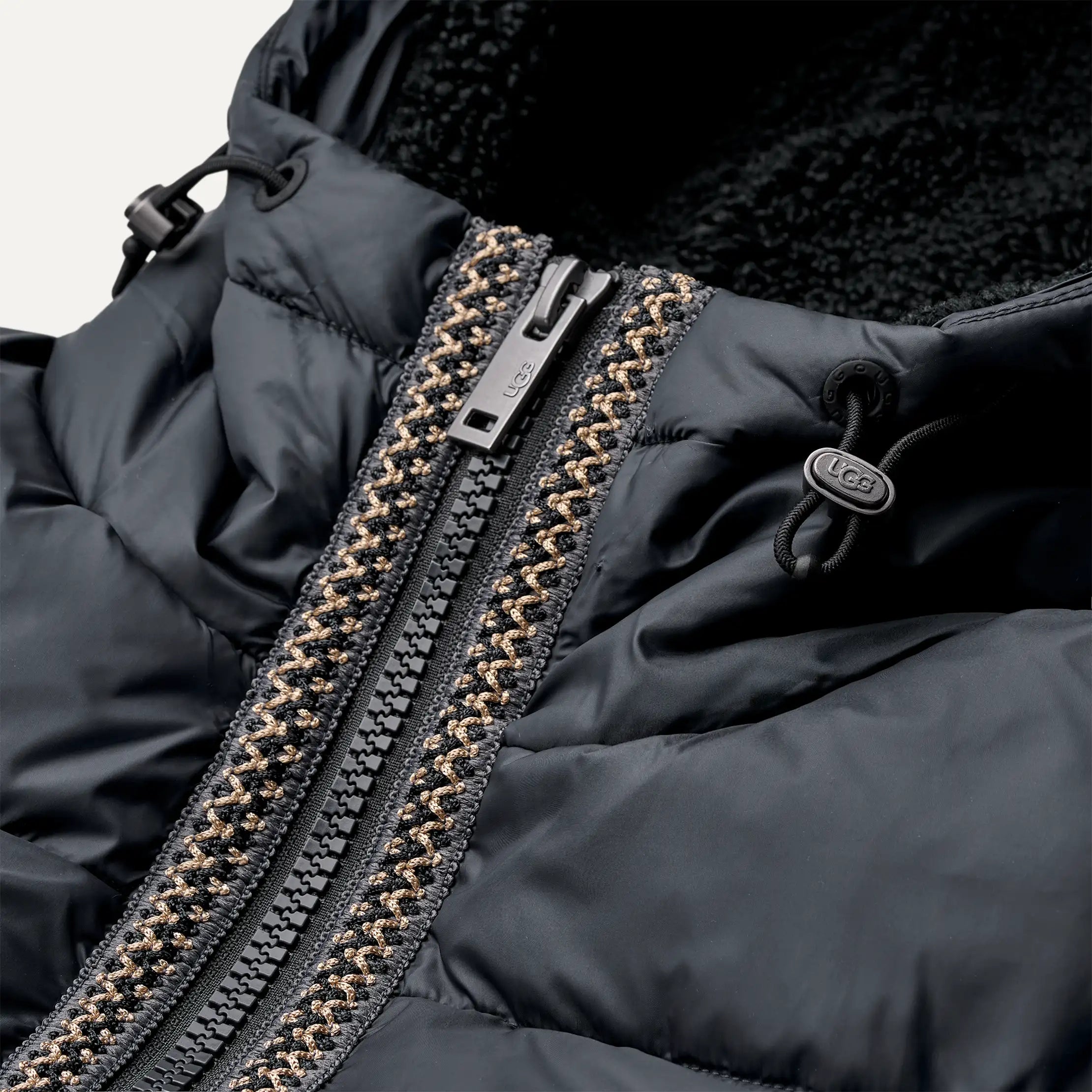 Ugg Xayden Uggbraid Puffer Jacket Black