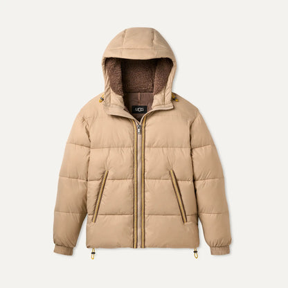 Ugg Xayden Uggbraid Puffer Jacket Mustard Seed / Summer Wheat