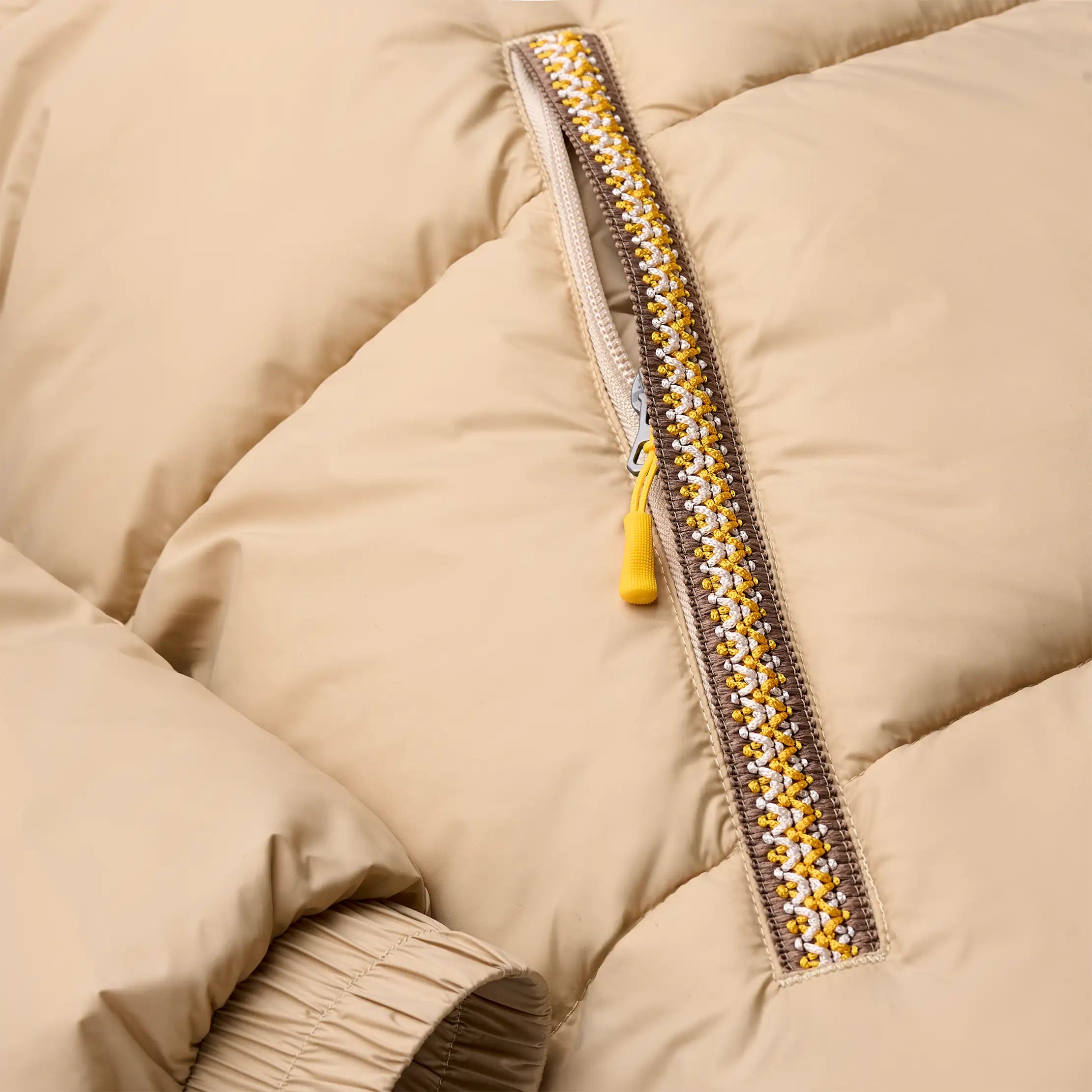 Ugg Xayden Uggbraid Puffer Jacket Mustard Seed / Summer Wheat