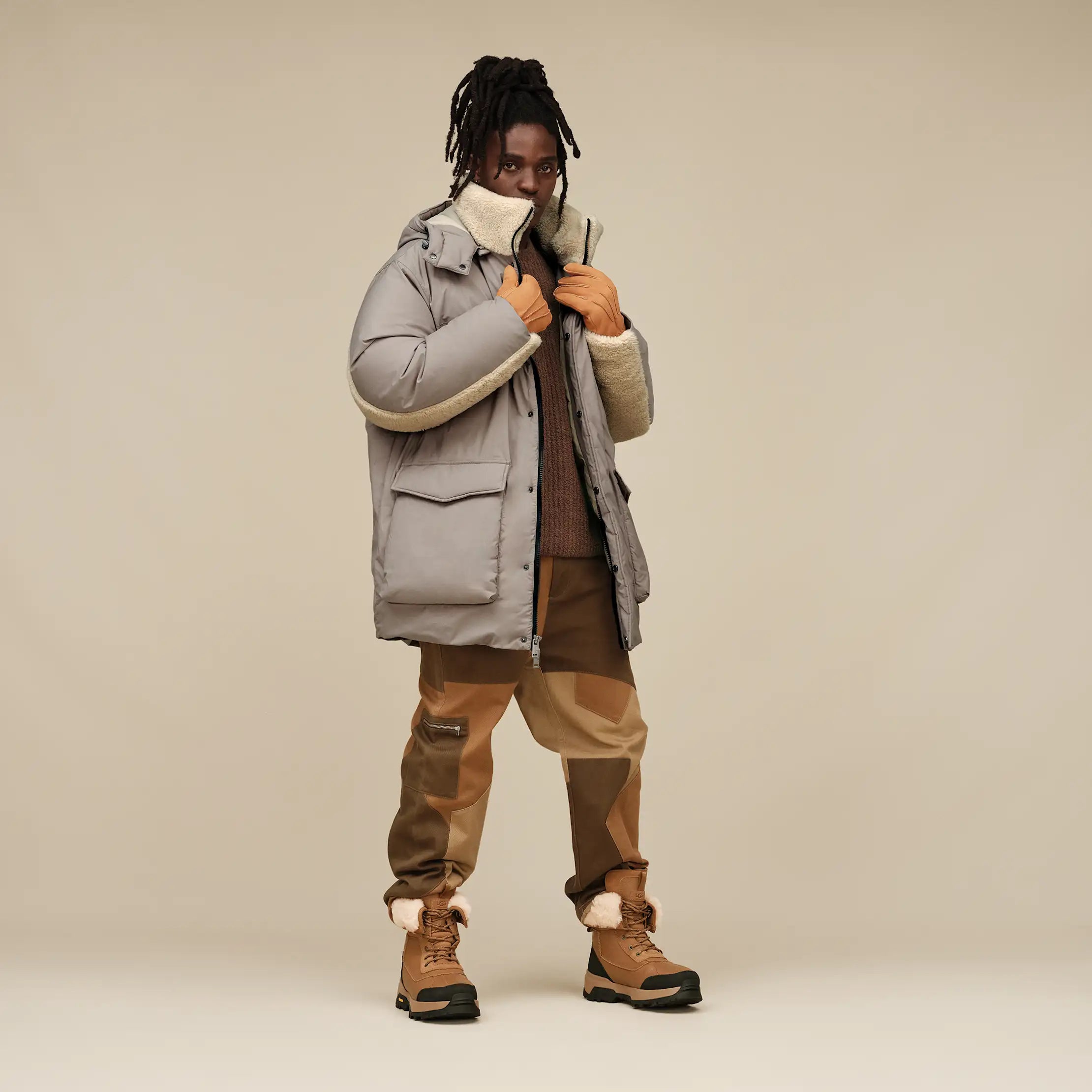 Ugg Eamon Down Parka Cobble Grey